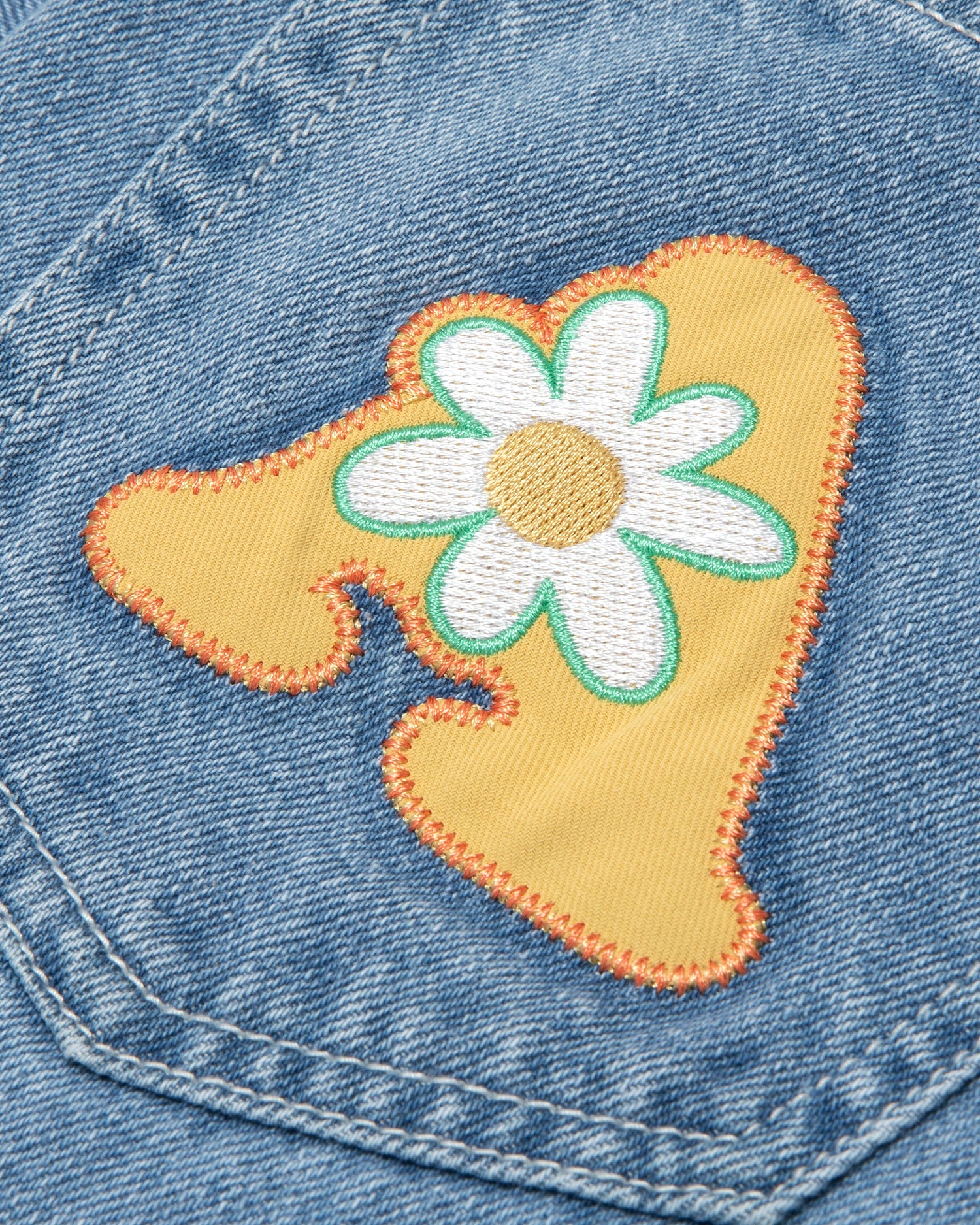 Moonface patch relaxed jeans - Image 4