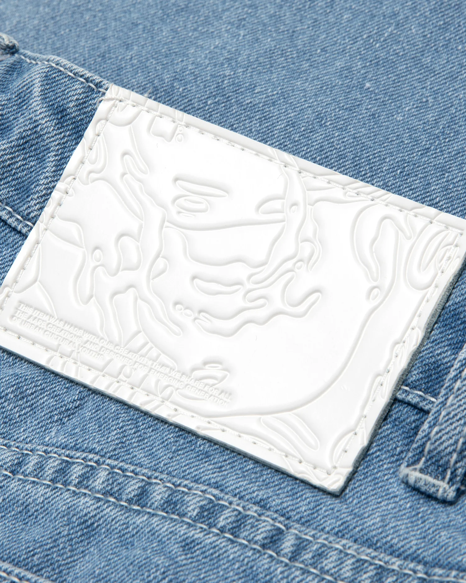 Moonface patch relaxed jeans - Image 5