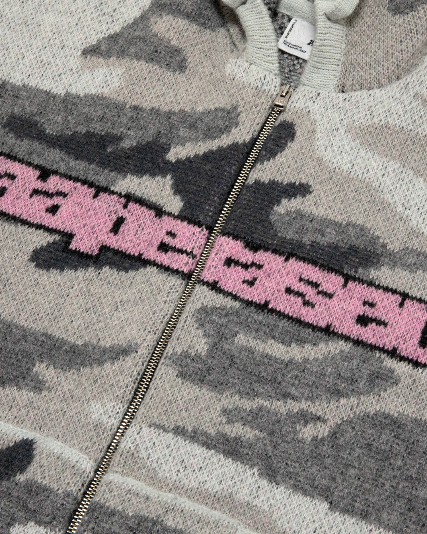 X Erased camo knit hoodie - Image 6