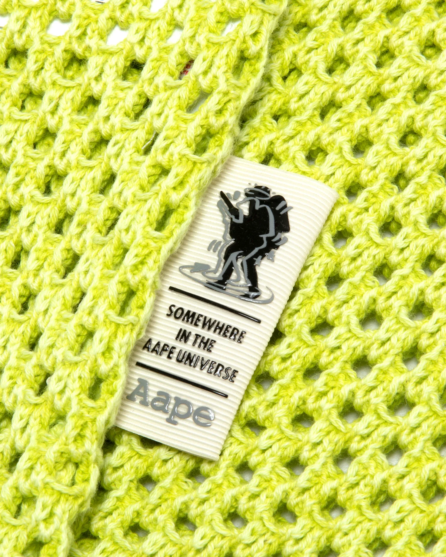 Moonface patch open-knit tank top - Image 4