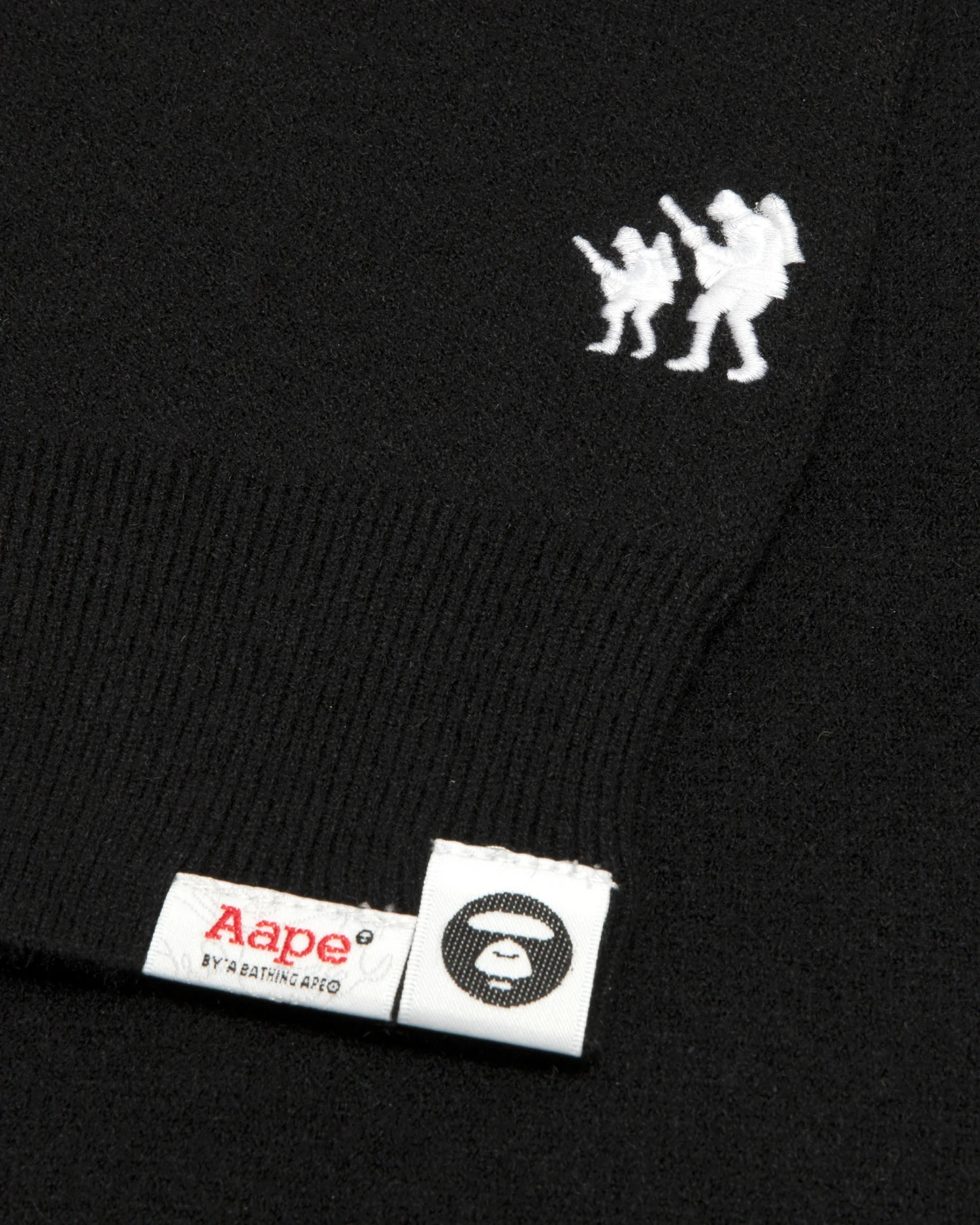 AAPENOW moonface logo crew neck knit pullover - Image 3