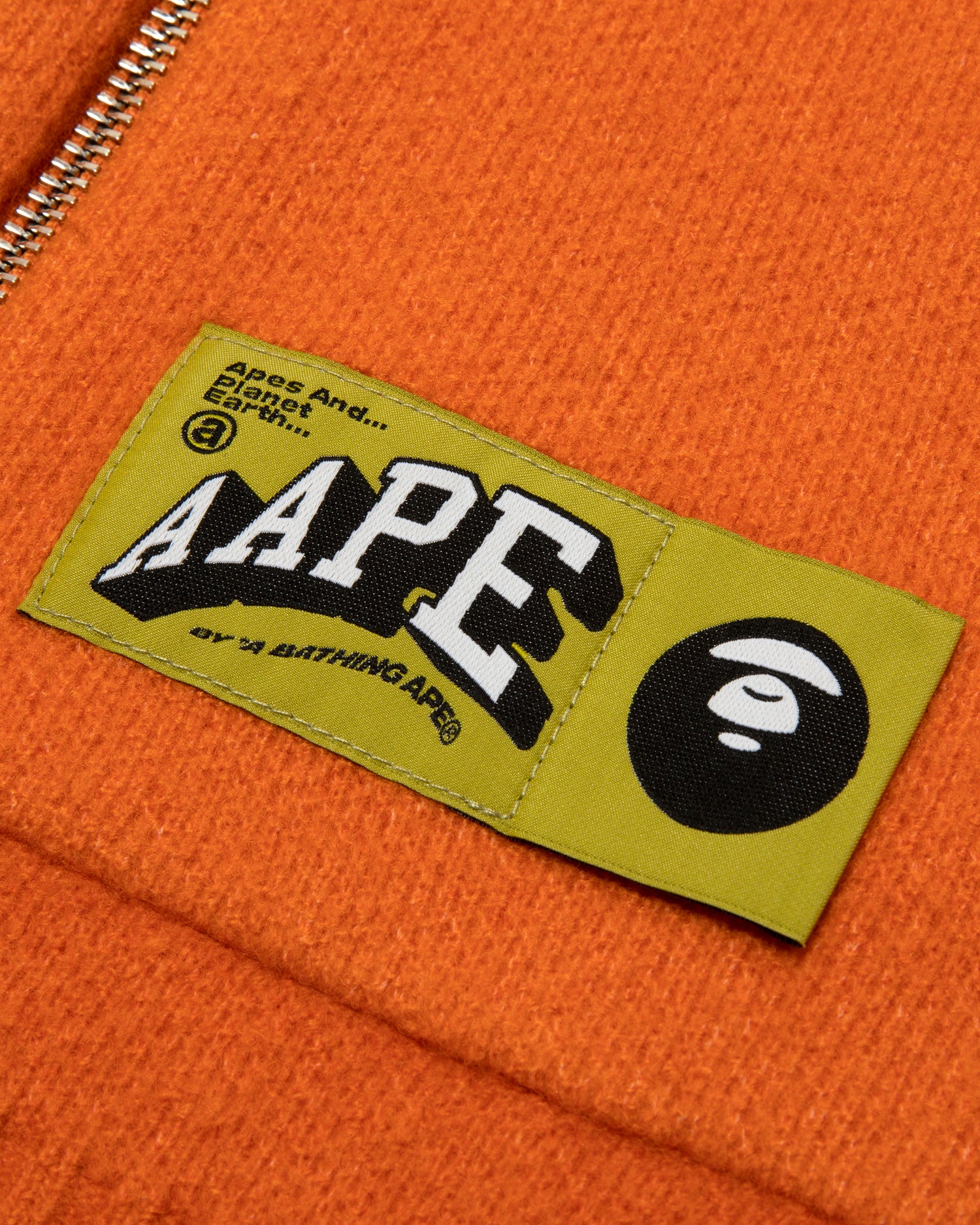 Moonface logo zip-up knit hoodie - Image 9