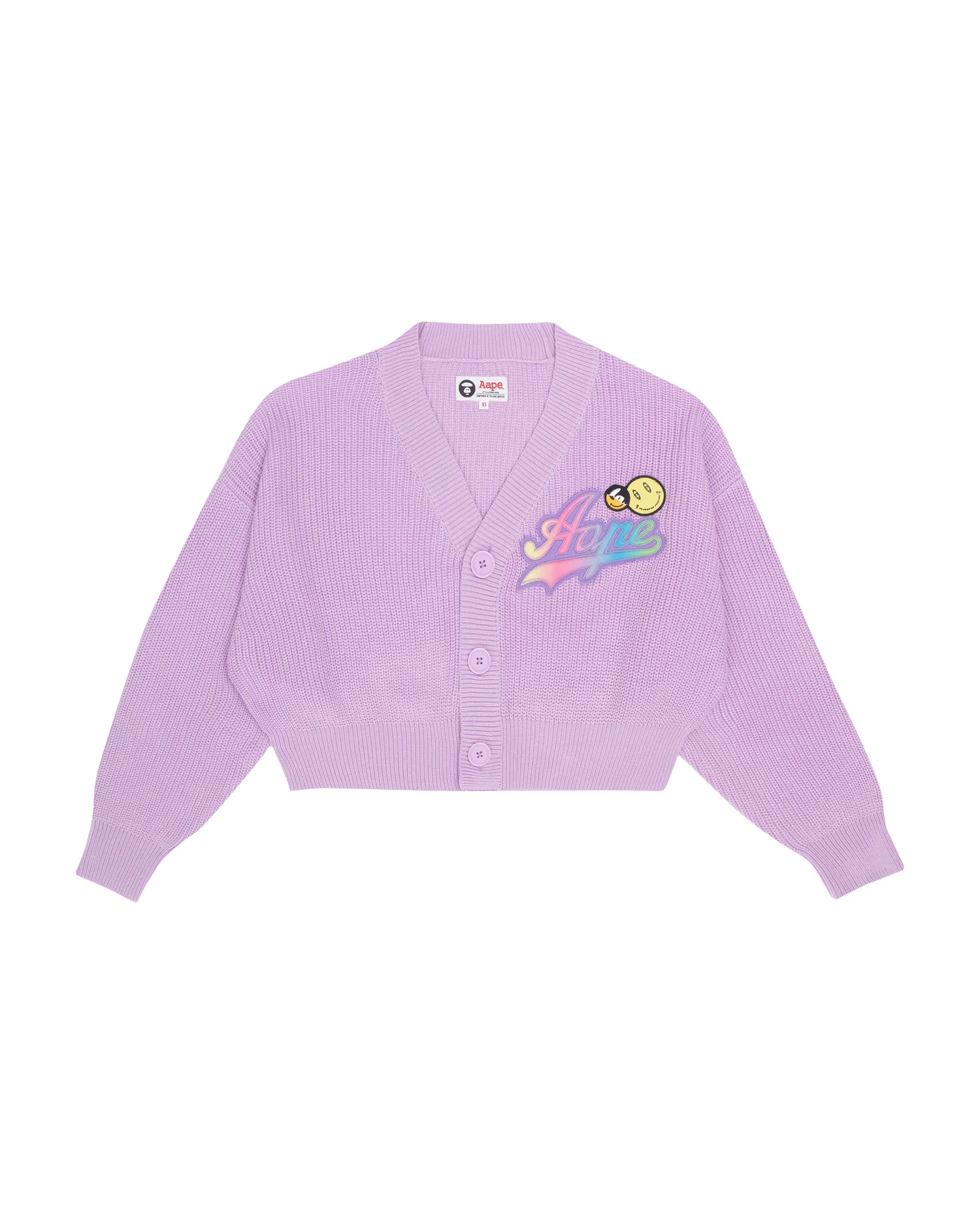 Cropped logo cardigan