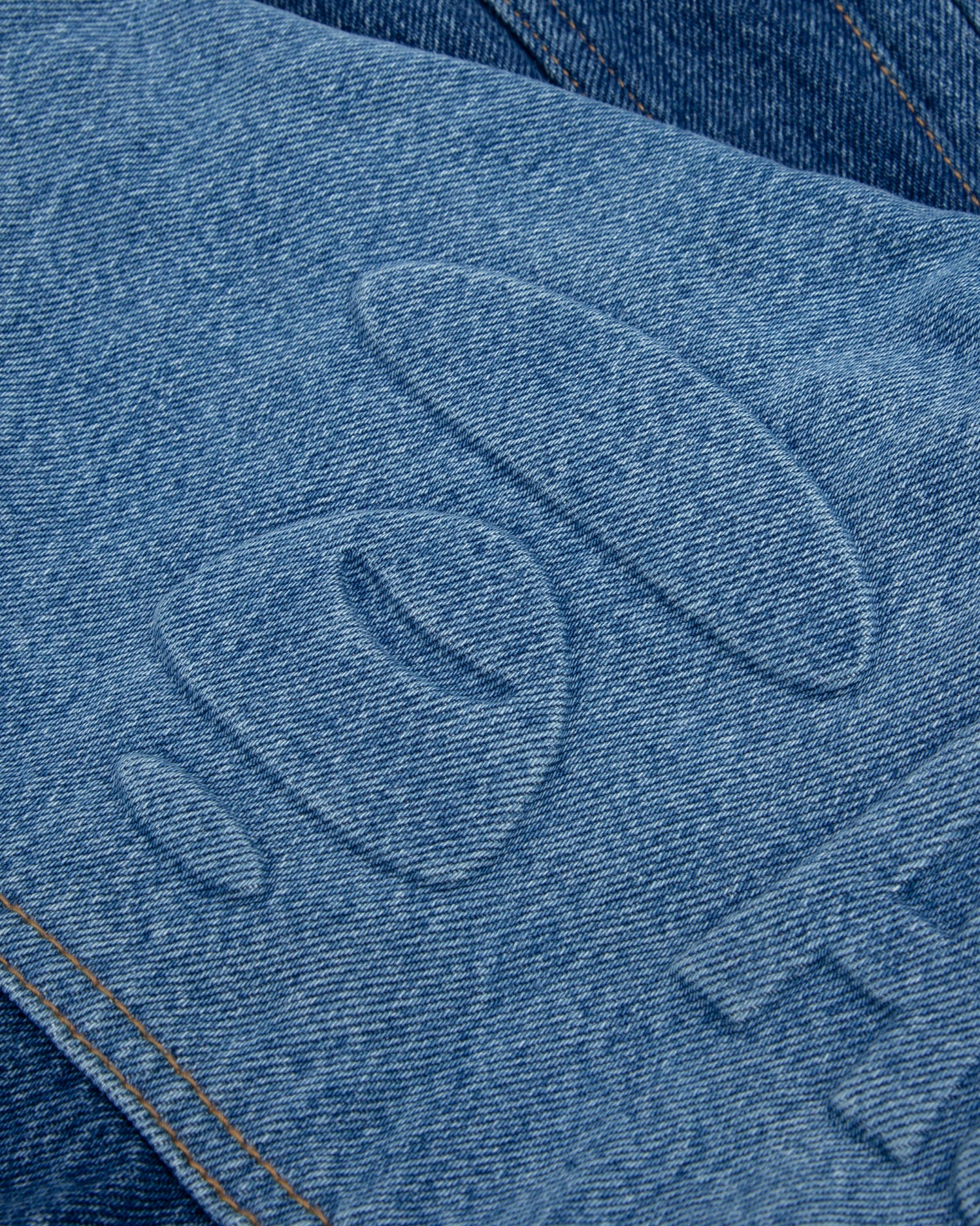 Moonface panelled hooded denim jacket - Image 4