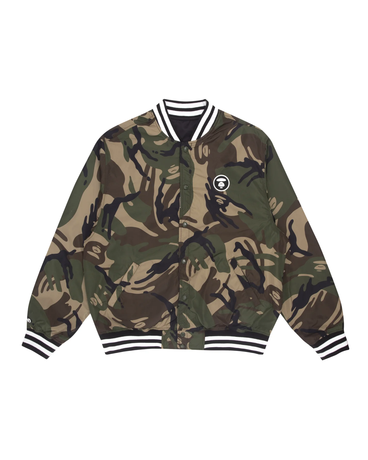 Moonface reversible baseball jacket - Image 3
