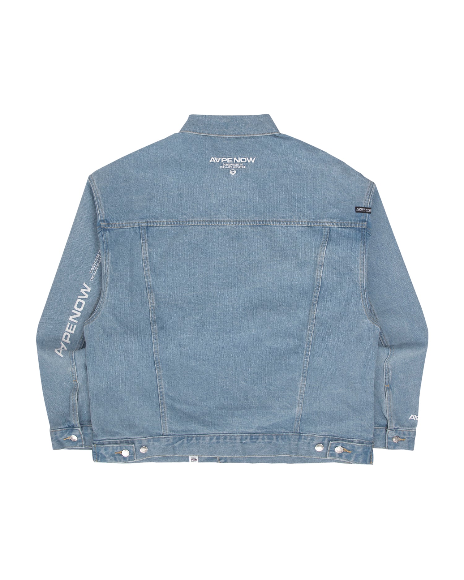 Moonface embroidered denim jacket - Image 2