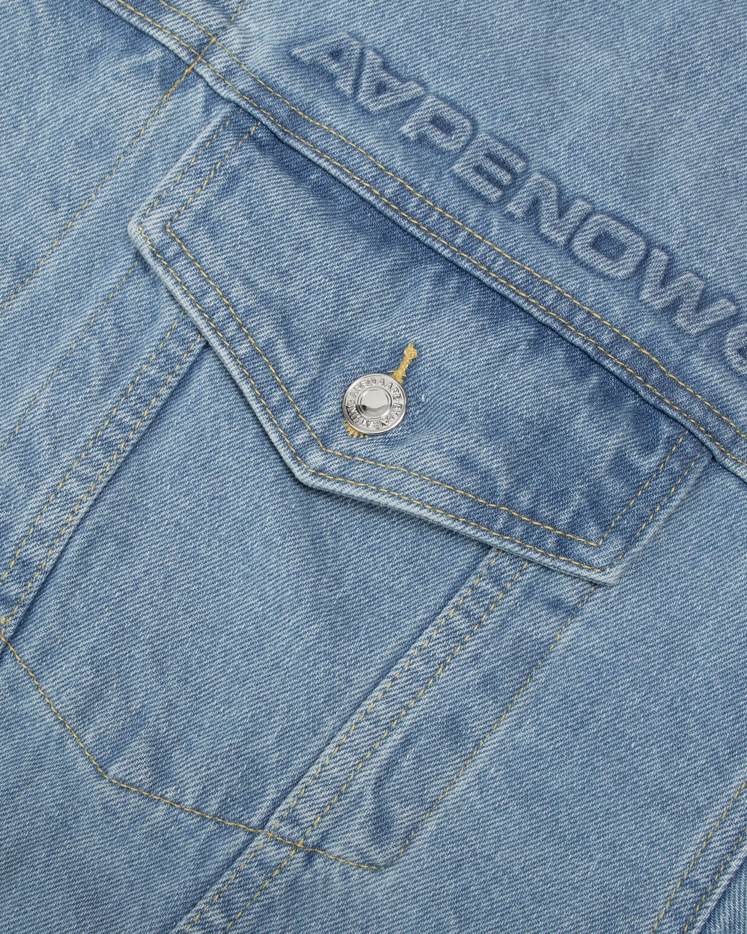 Moonface embroidered denim jacket - Image 4