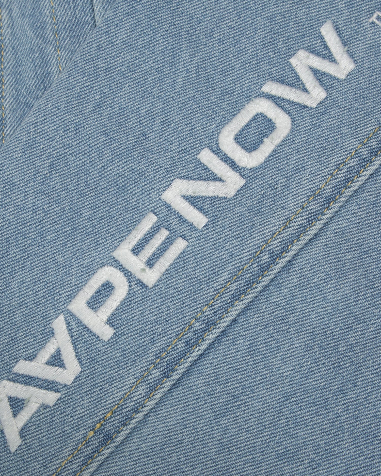 Moonface embroidered denim jacket - Image 5