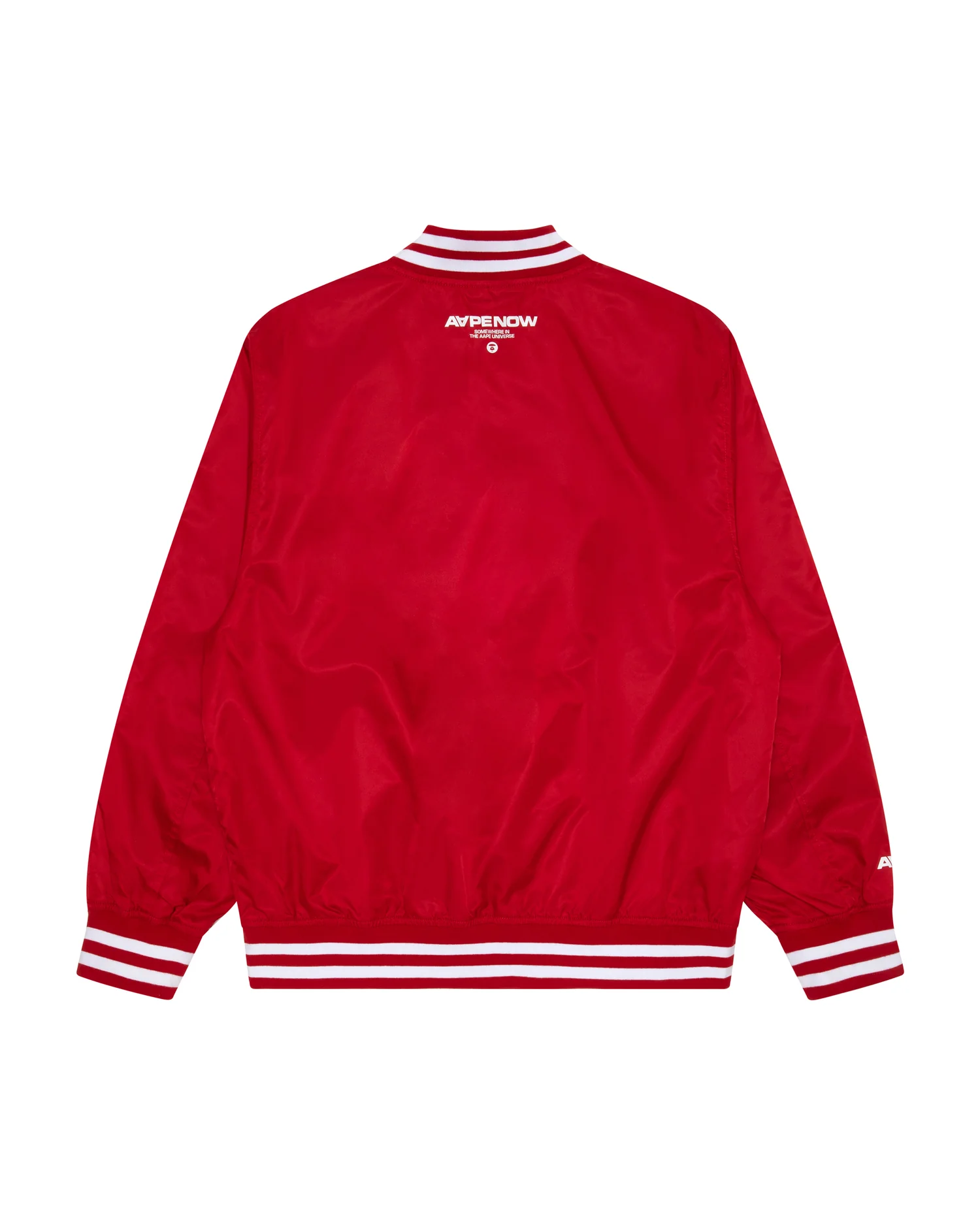 Moonface patch printed baseball jacket - Image 7