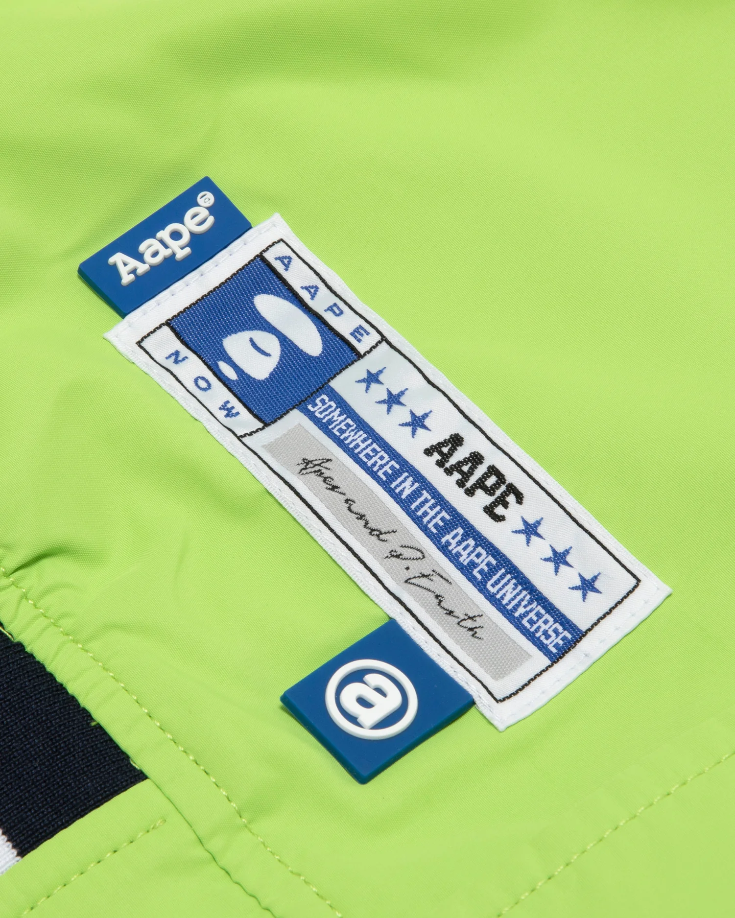 Moonface patch reversible baseball jacket - Image 13