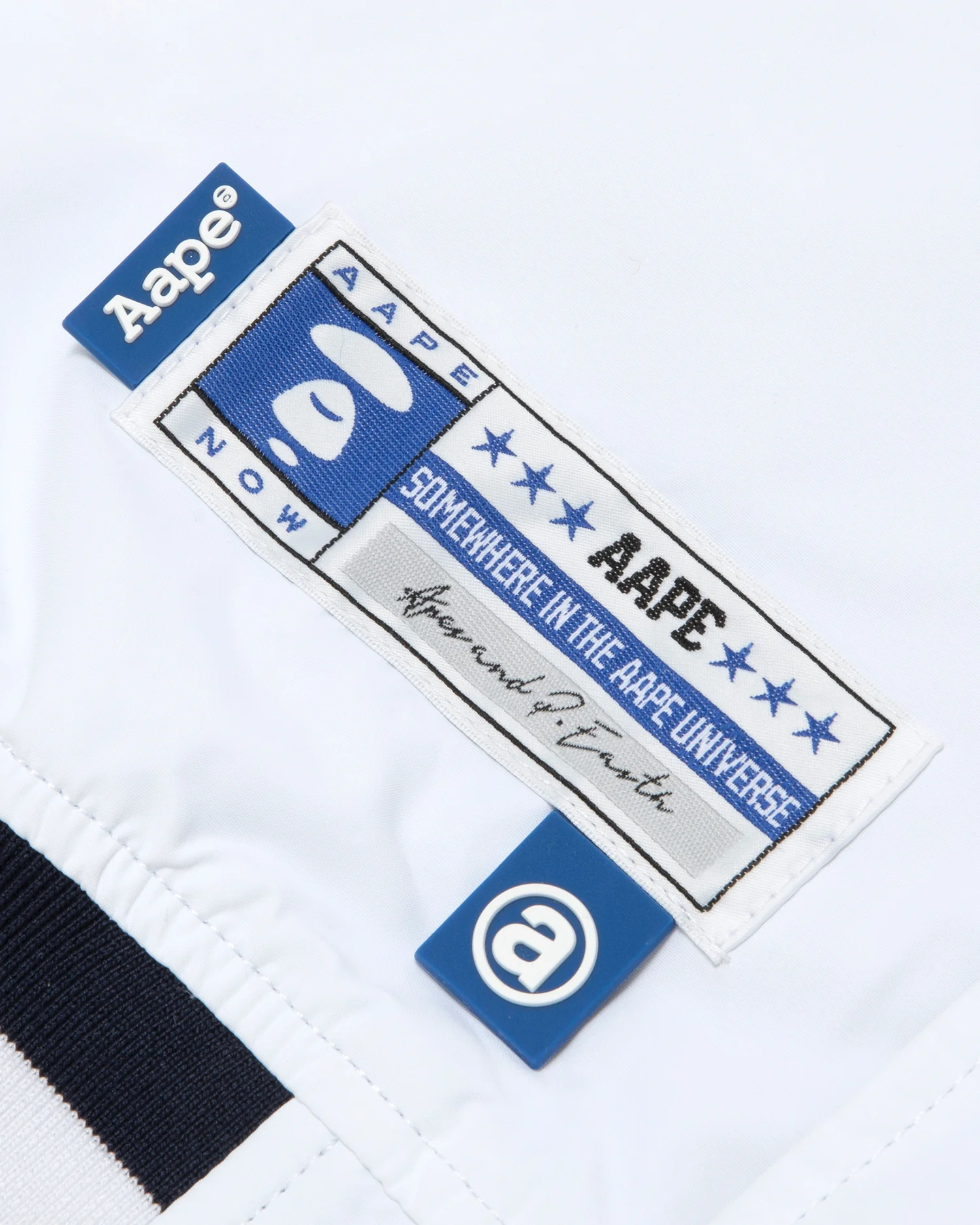 Moonface patch reversible baseball jacket - Image 20