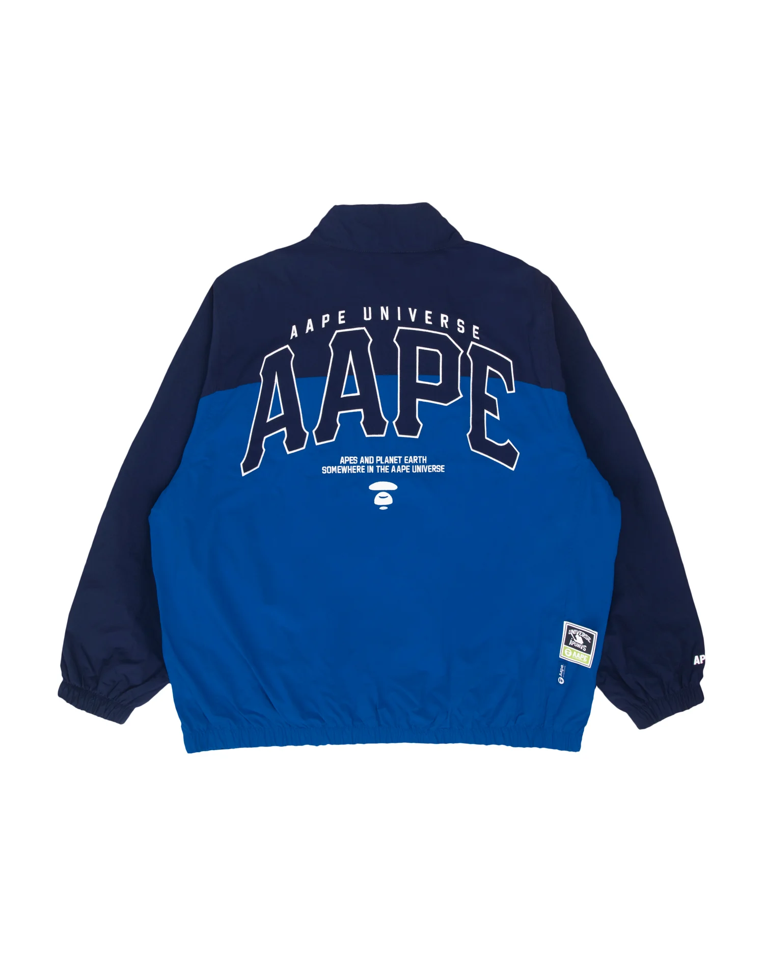 Moonface panelled zip-up jacket - Image 7