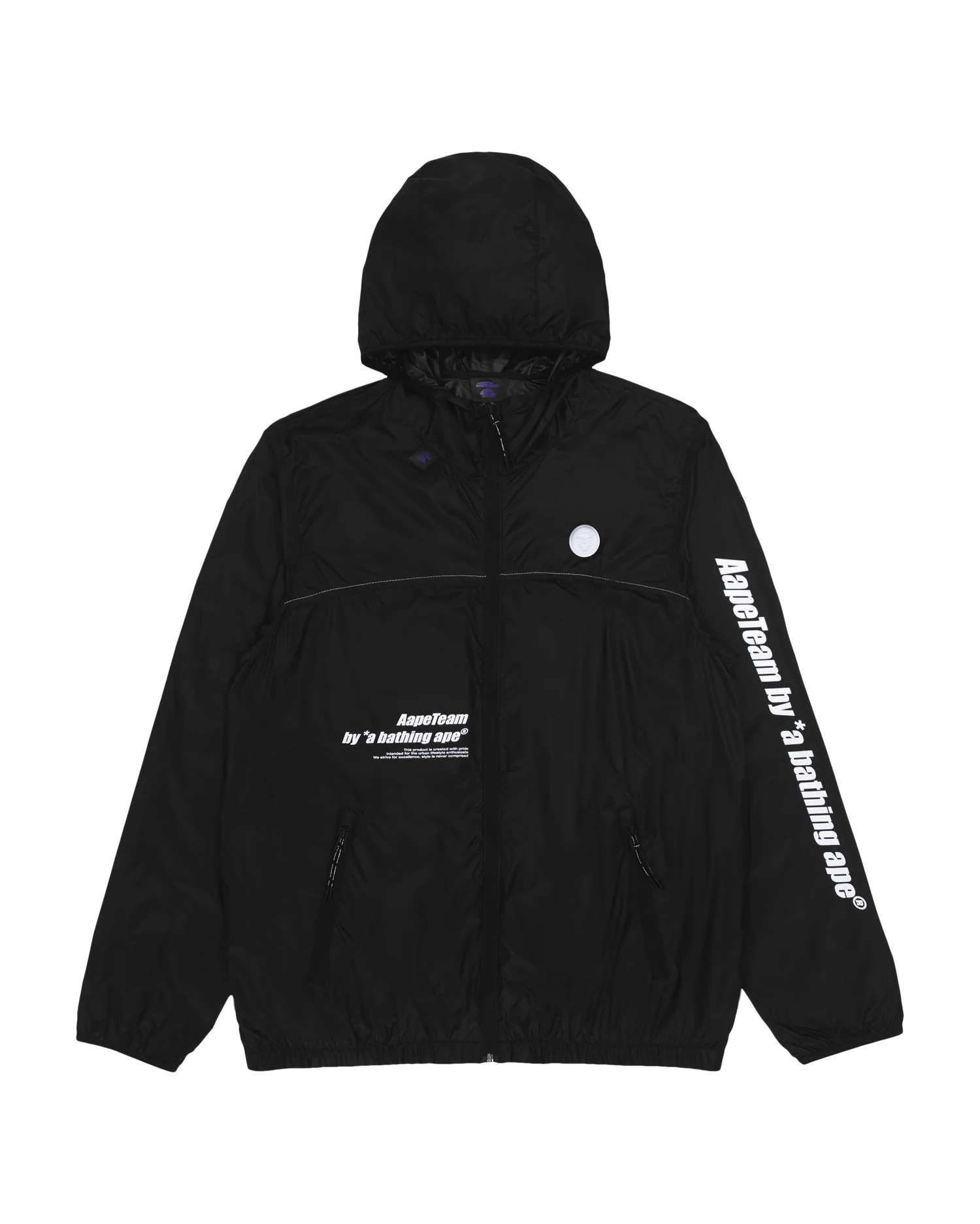 Moonface hooded lightweight jacket