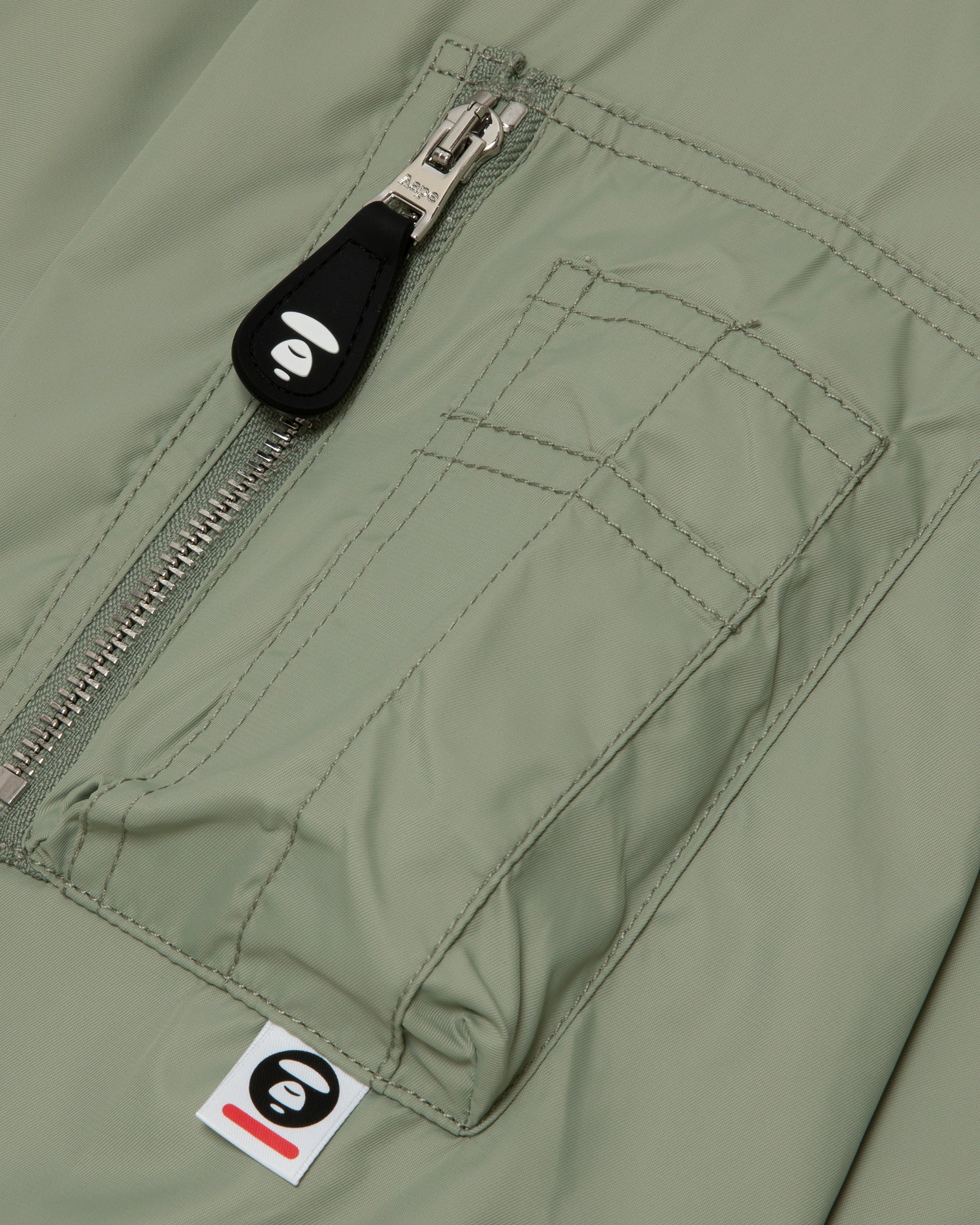 Moonface patch zip-up bomber jacket - Image 14