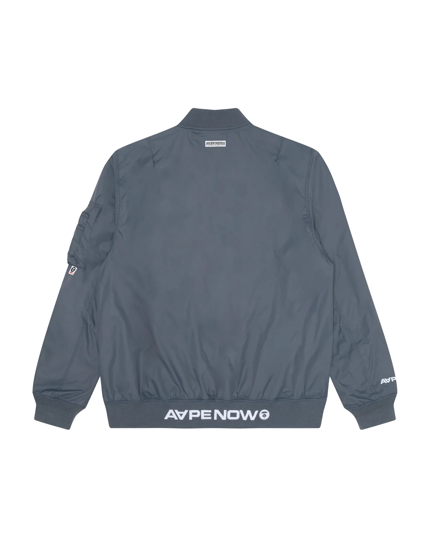 Moonface patch zip-up bomber jacket - Image 7