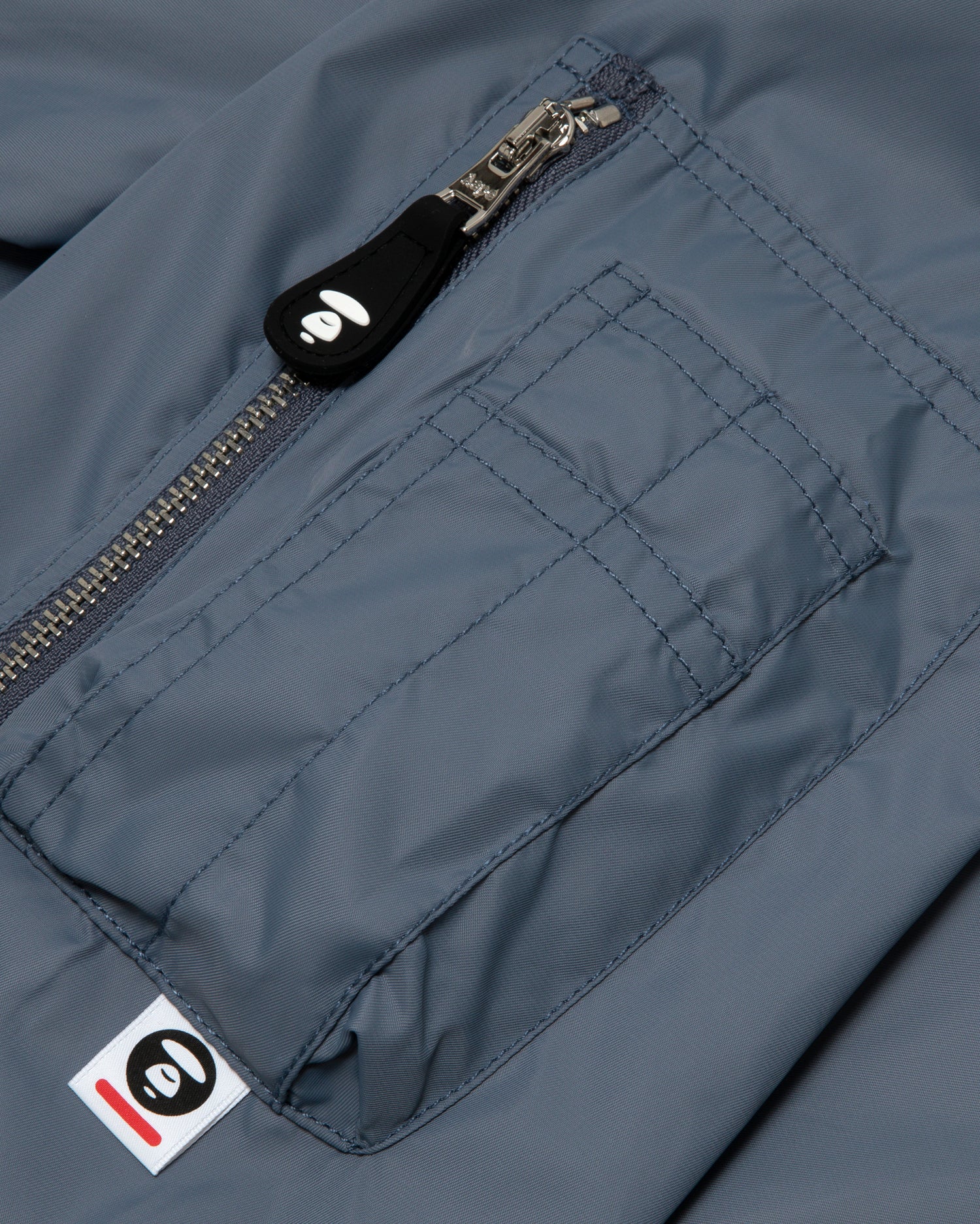 Moonface patch zip-up bomber jacket - Image 9