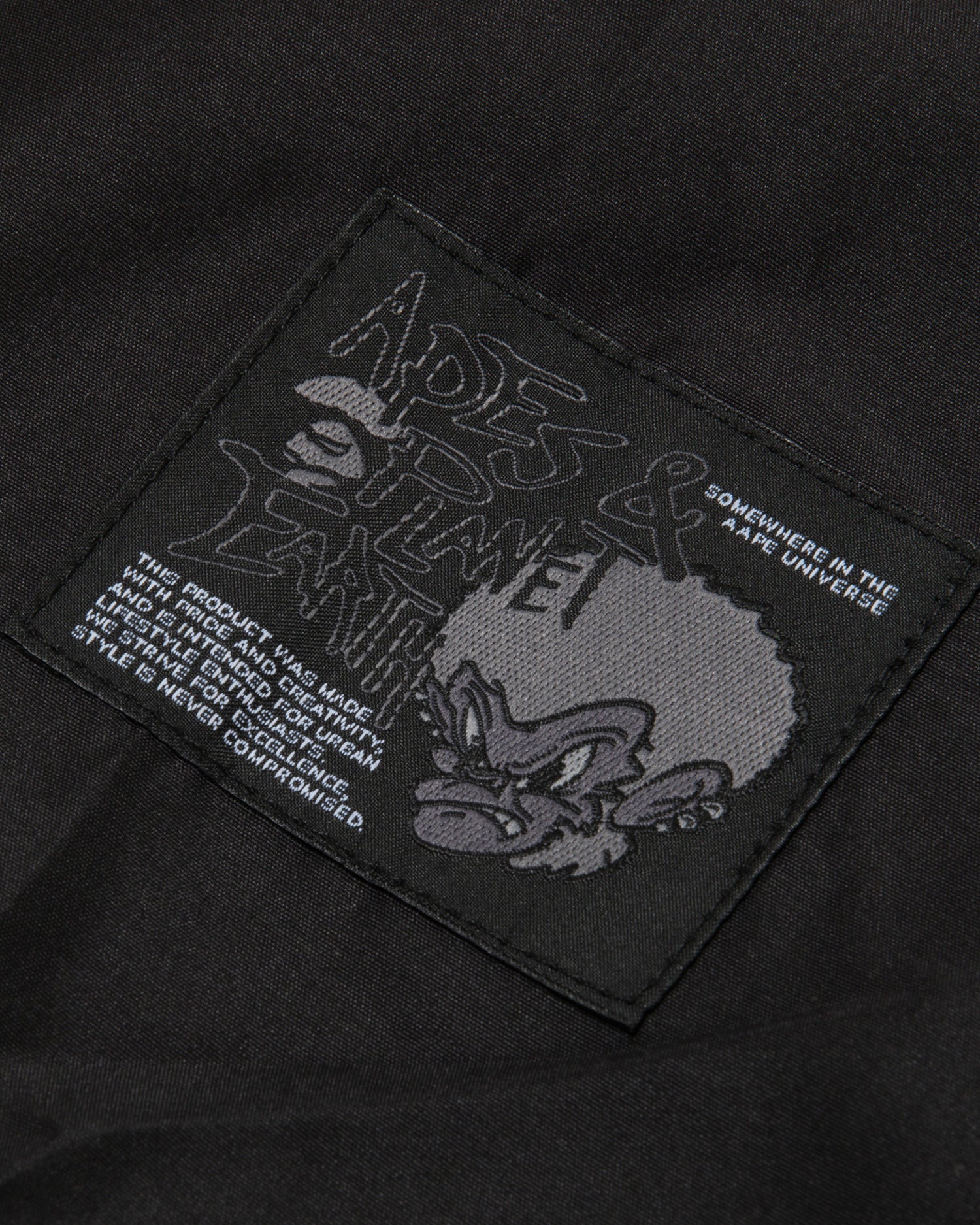 Moonface embroidered baseball jacket - Image 3