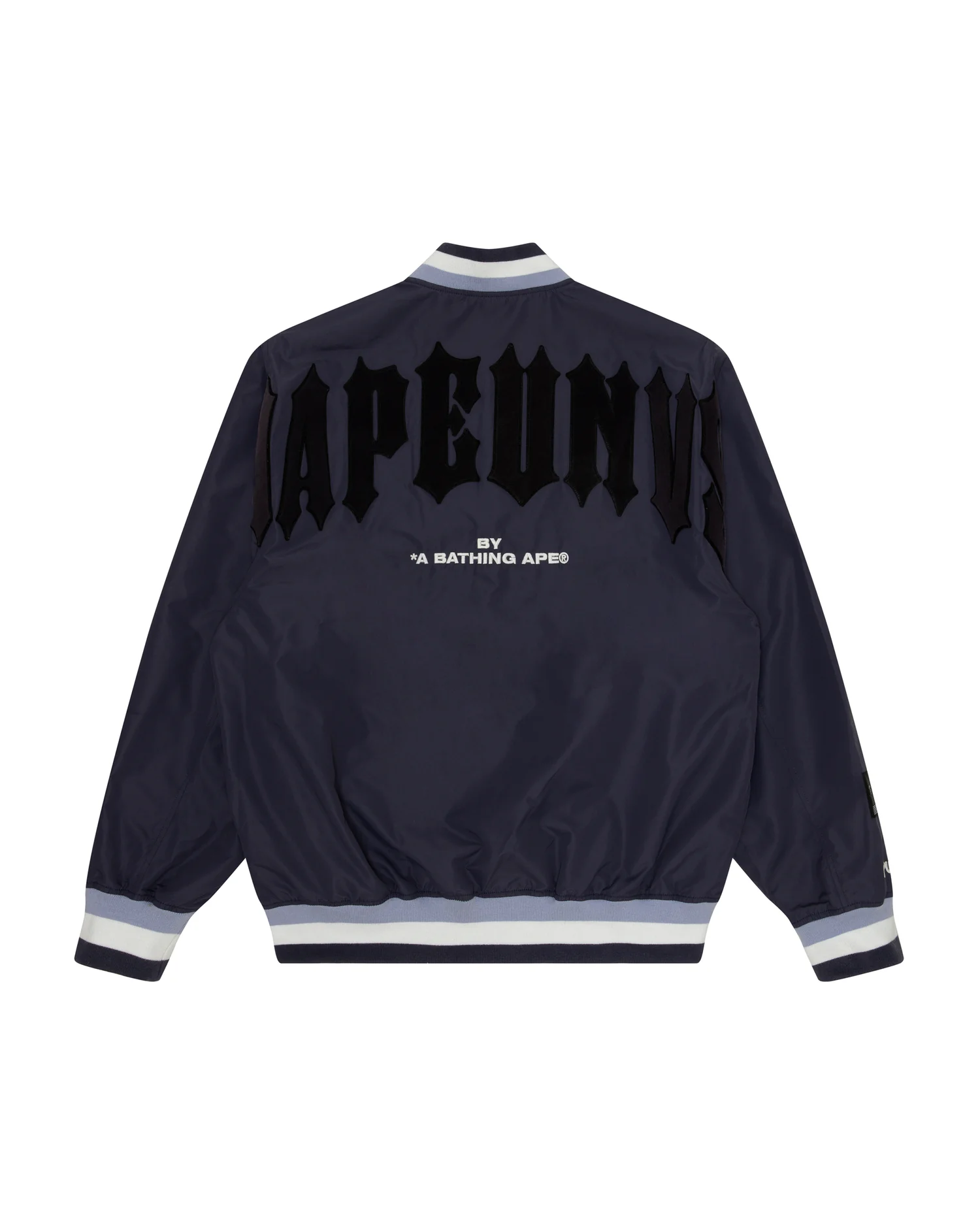 Moonface embroidered baseball jacket - Image 7