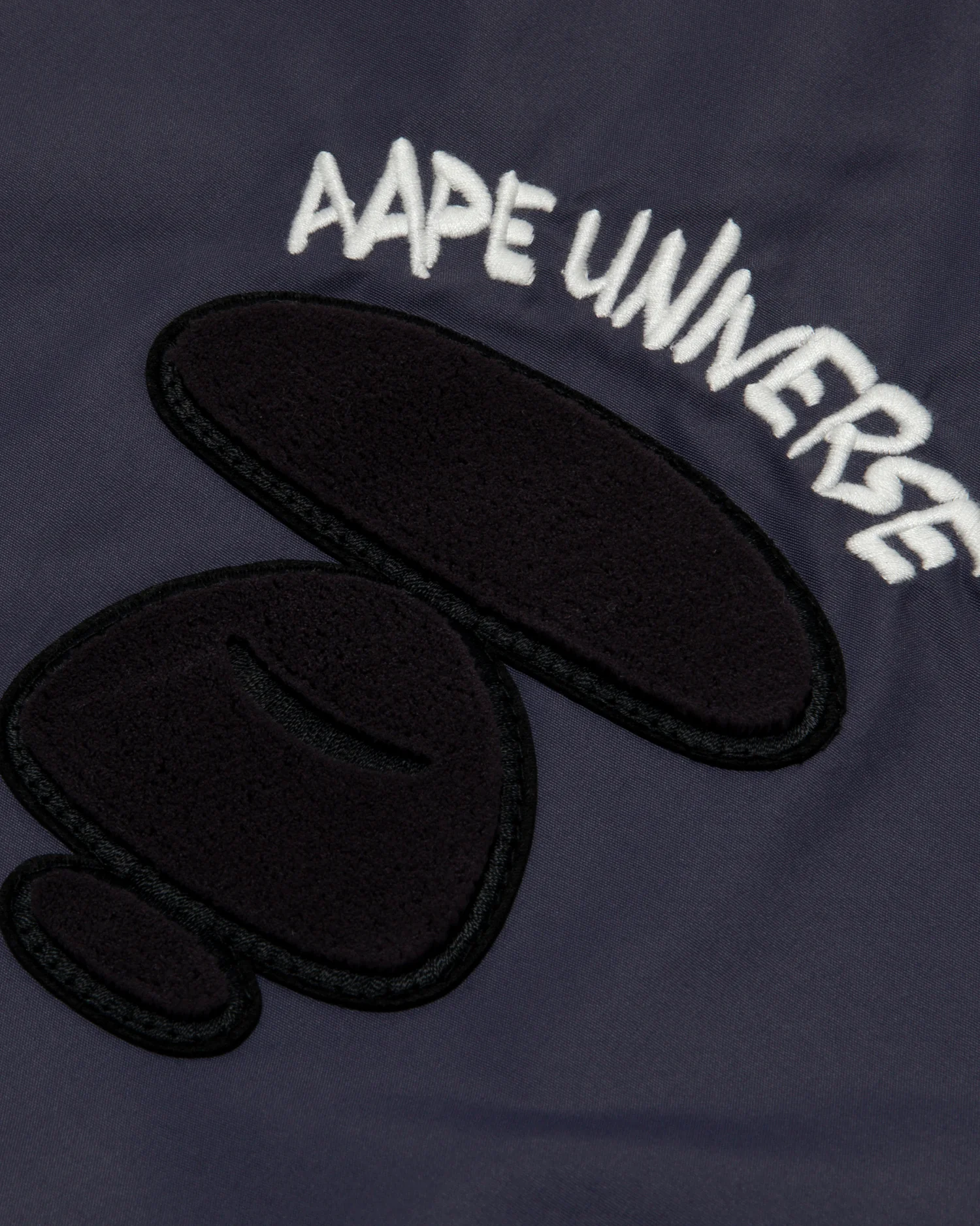 Moonface embroidered baseball jacket - Image 8