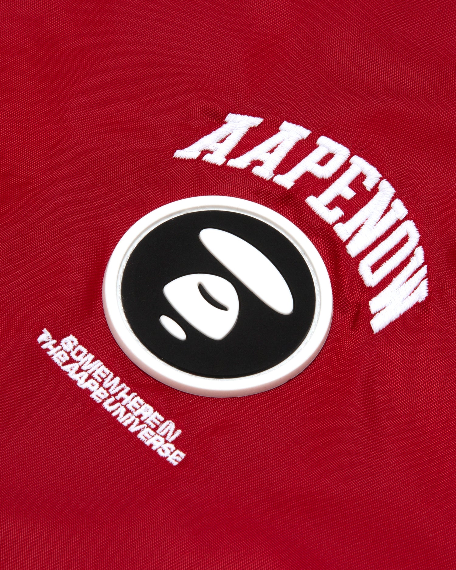 Moonface patch jersey baseball jacket - Image 10