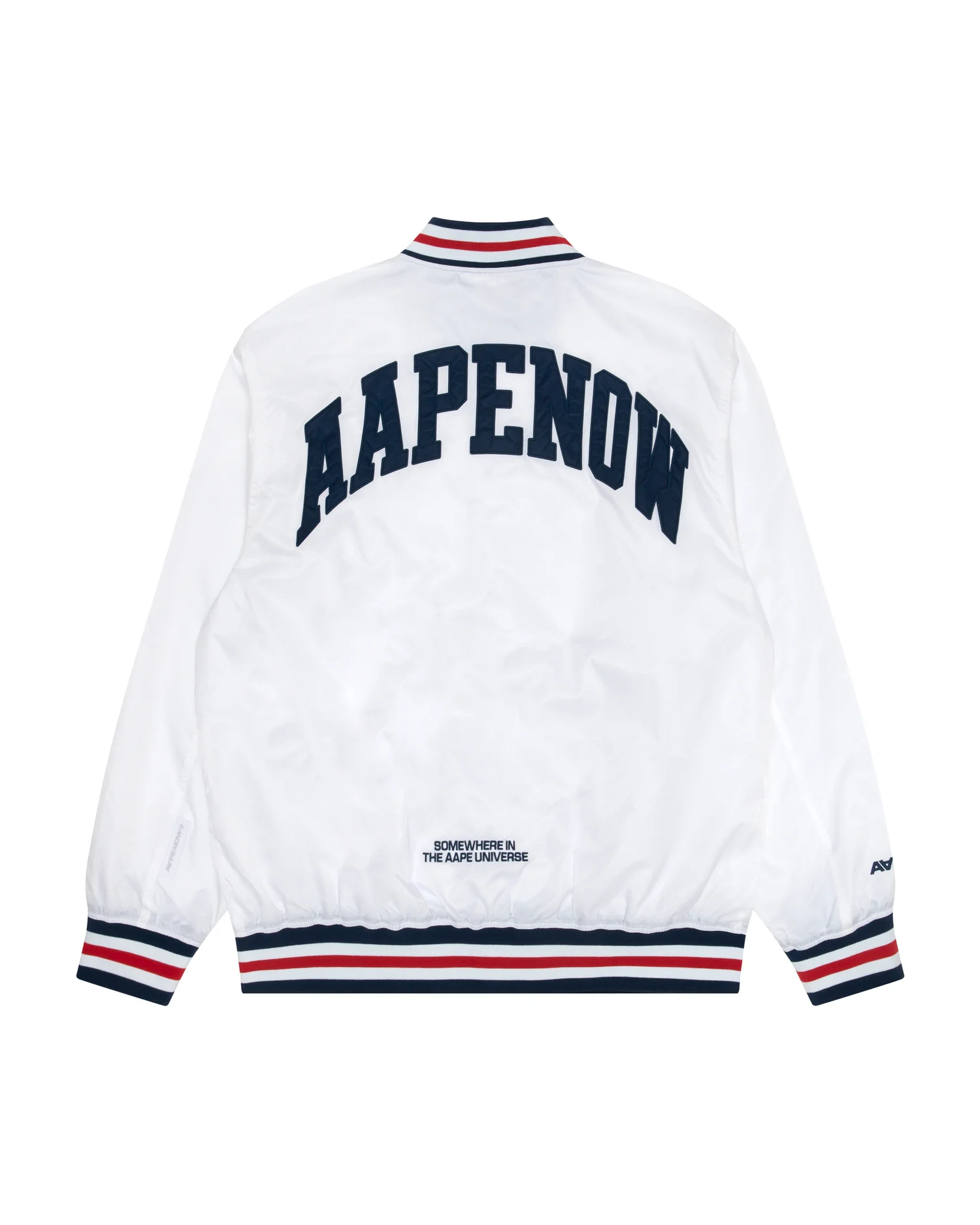 Moonface patch jersey baseball jacket - Image 12