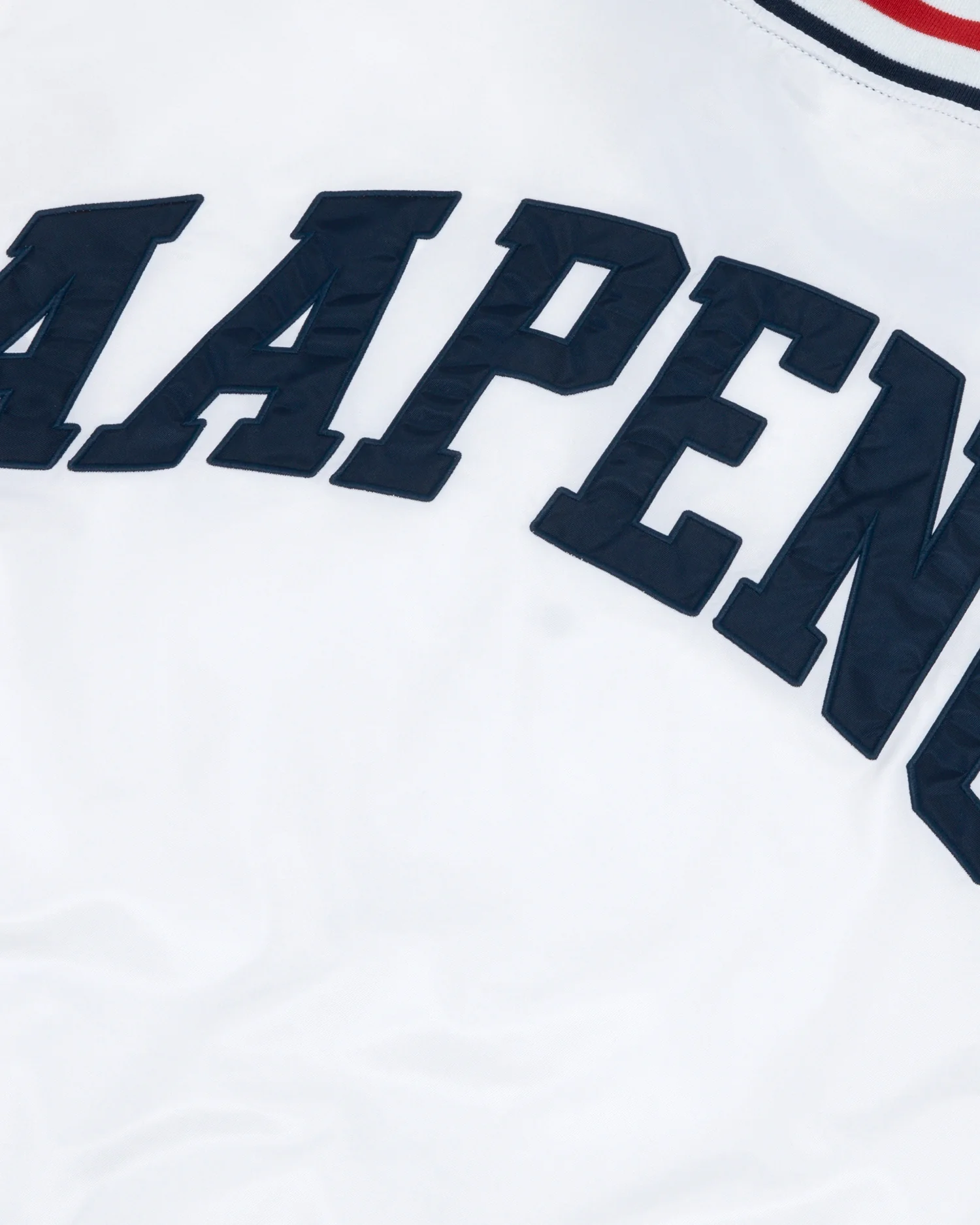 Moonface patch jersey baseball jacket - Image 13