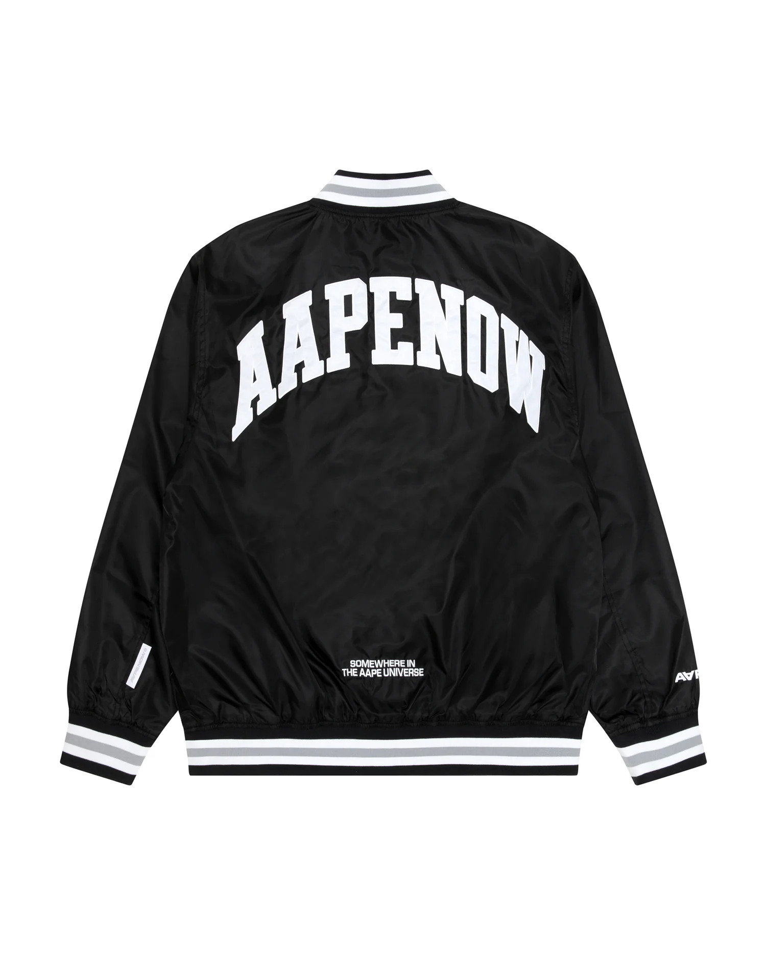 Moonface patch jersey baseball jacket - Image 2