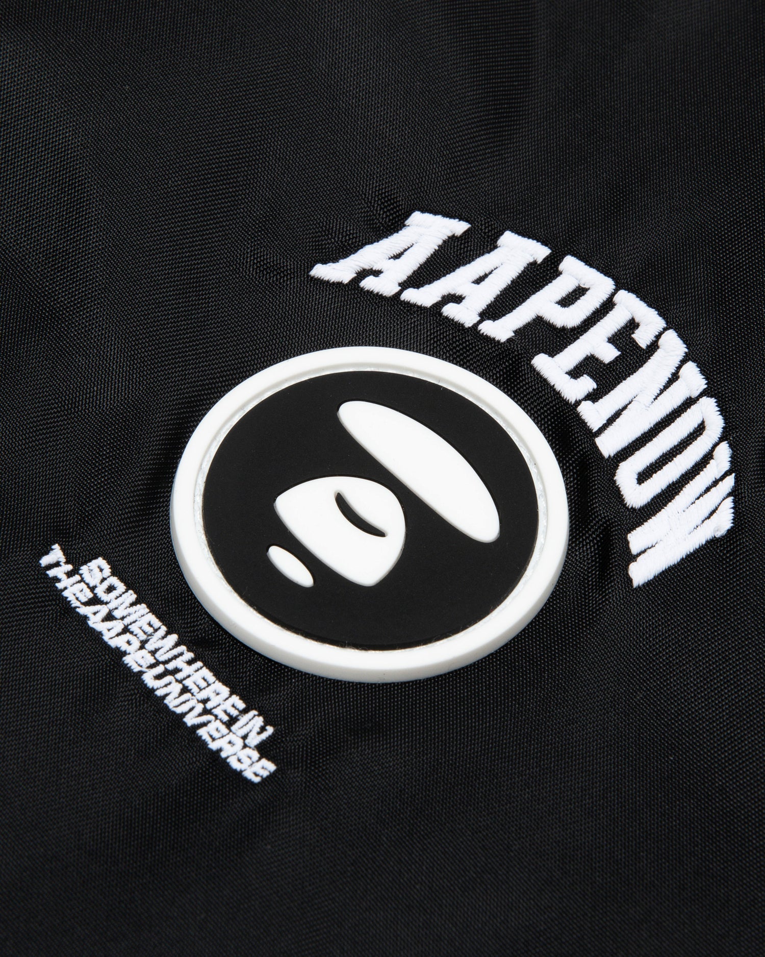 Moonface patch jersey baseball jacket - Image 5