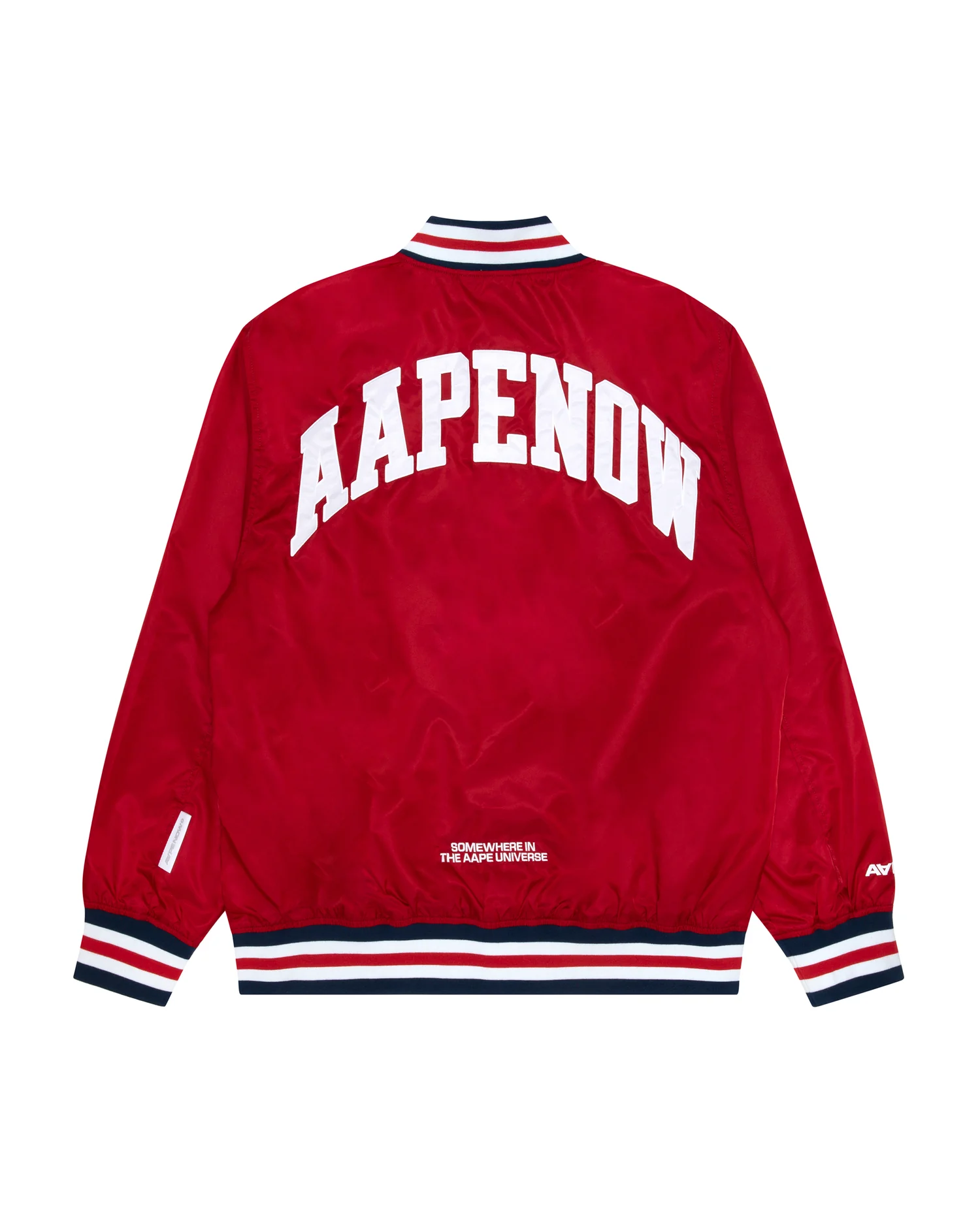 Moonface patch jersey baseball jacket - Image 7