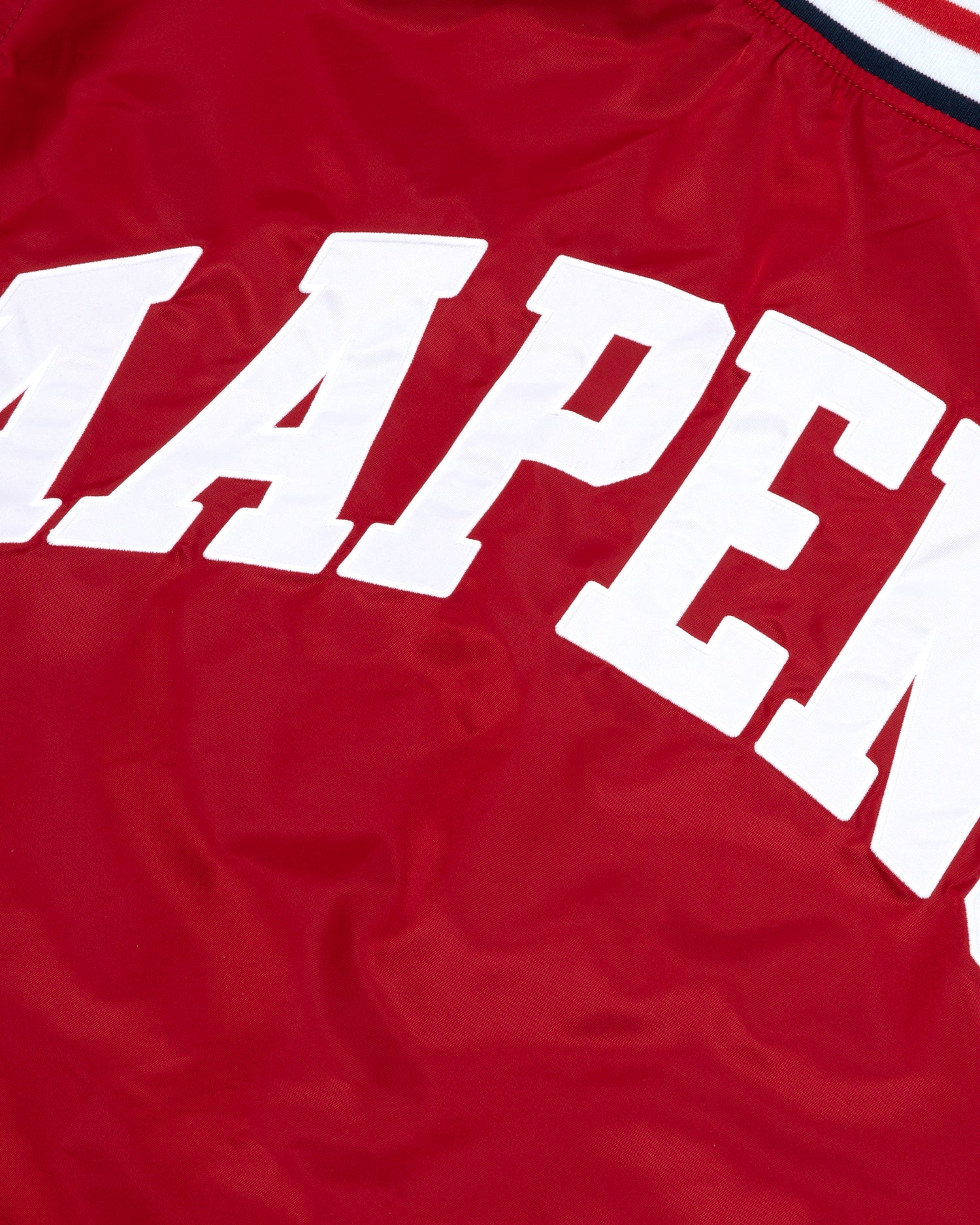 Moonface patch jersey baseball jacket - Image 8