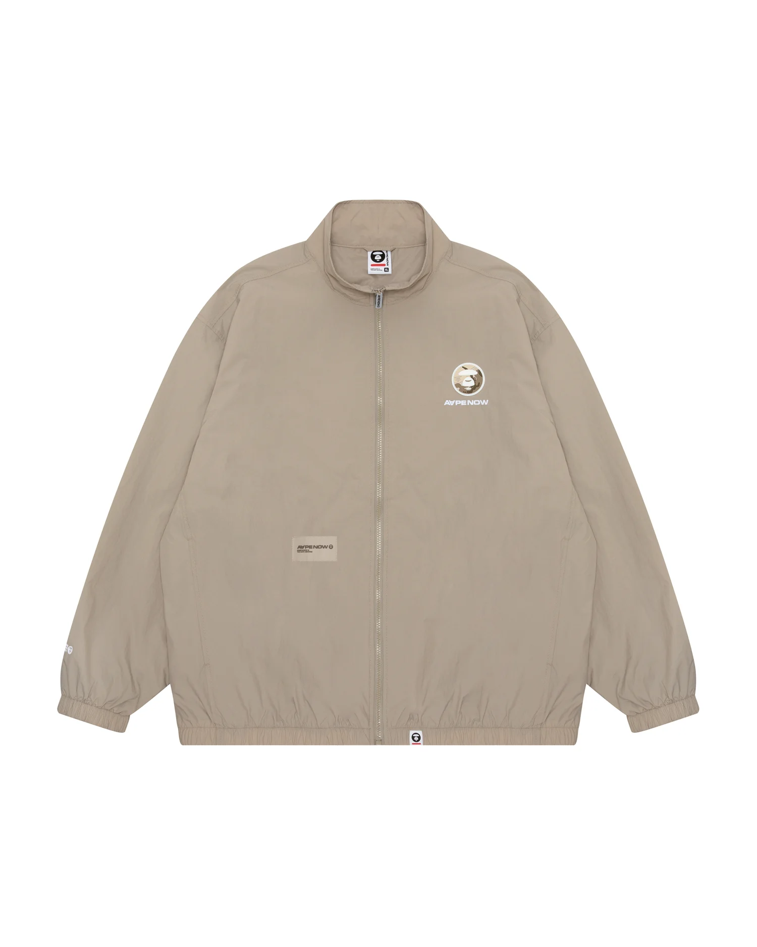 Moonface patch nylon blouson