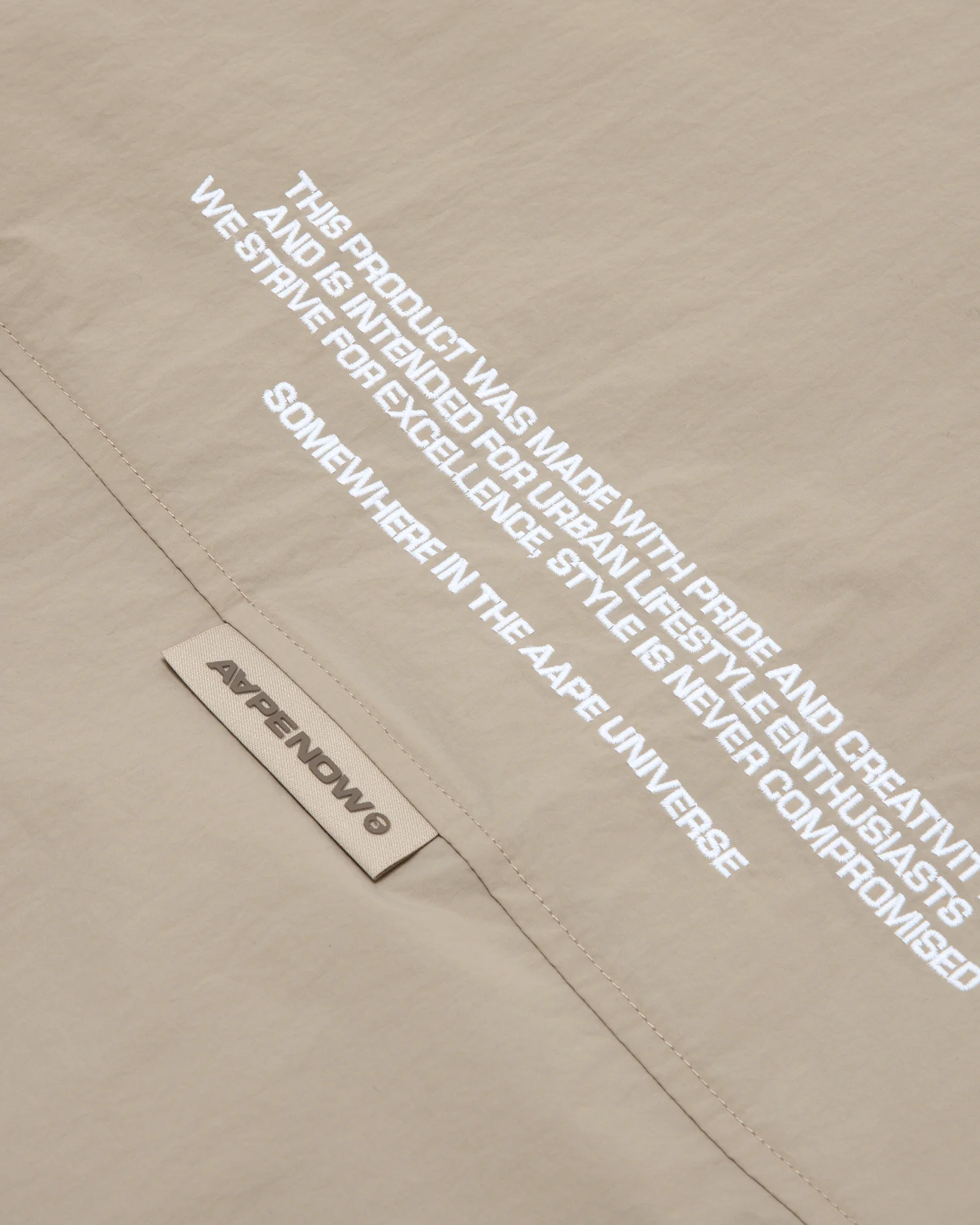 Moonface patch nylon blouson - Image 3