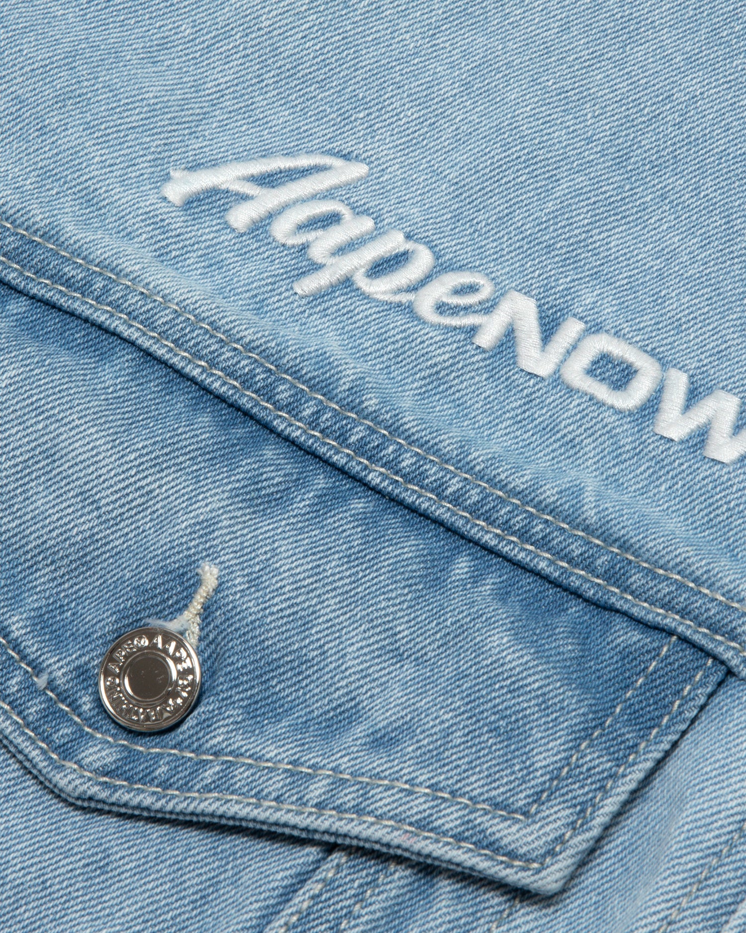 Moonface panelled hooded denim jacket - Image 15