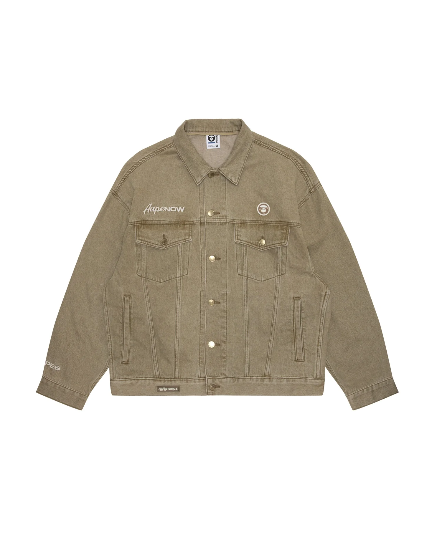 Moonface panelled hooded denim jacket - Image 3