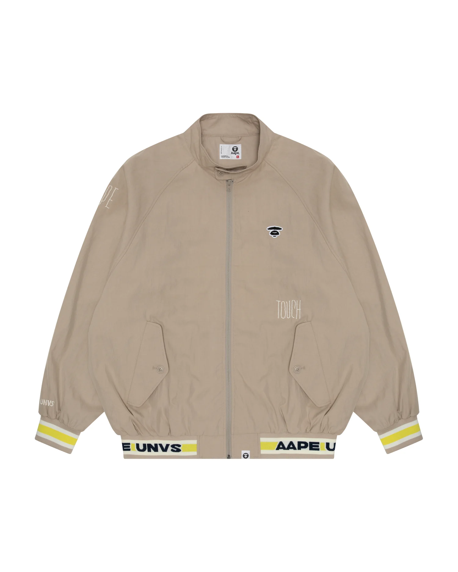 Moonface embroidered zip jacket