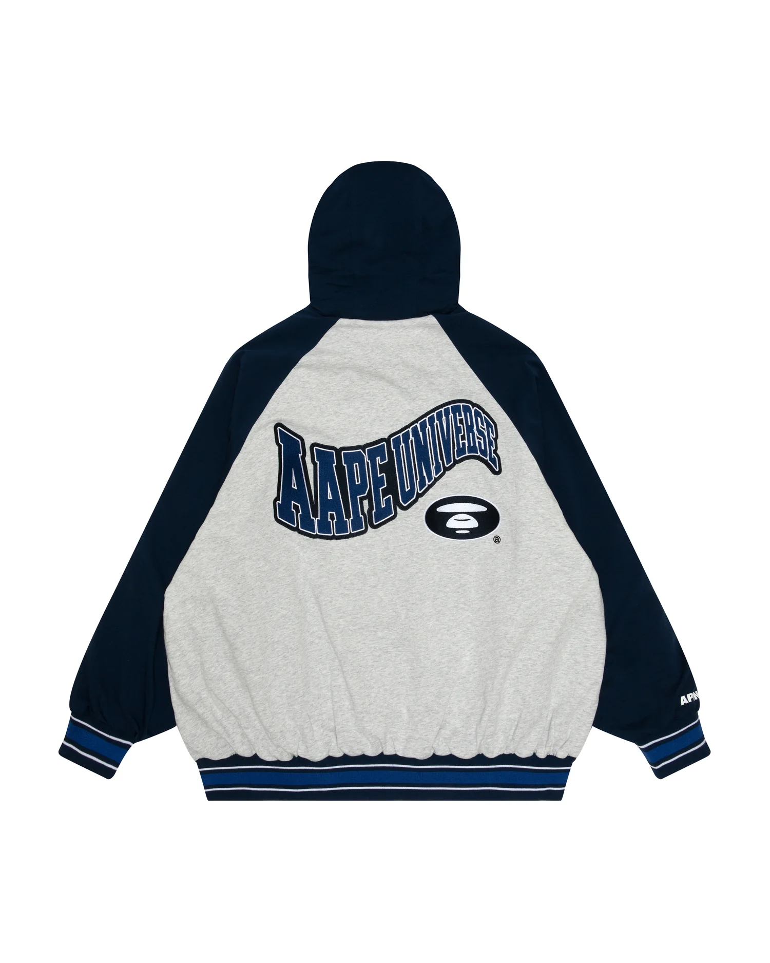 Moonface embroidered reversible zip-up hoodie - Image 2