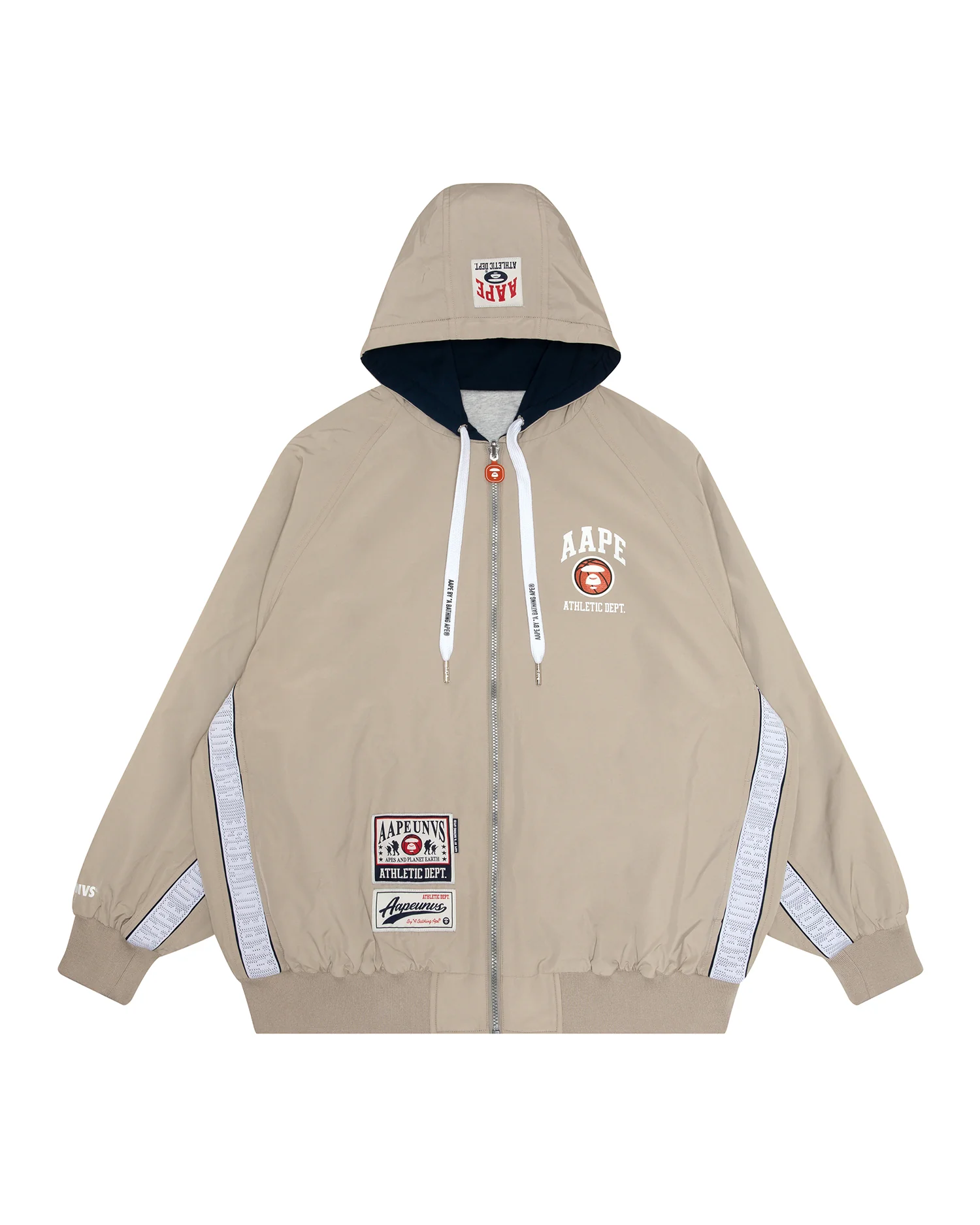 Moonface embroidered reversible zip-up hoodie - Image 3