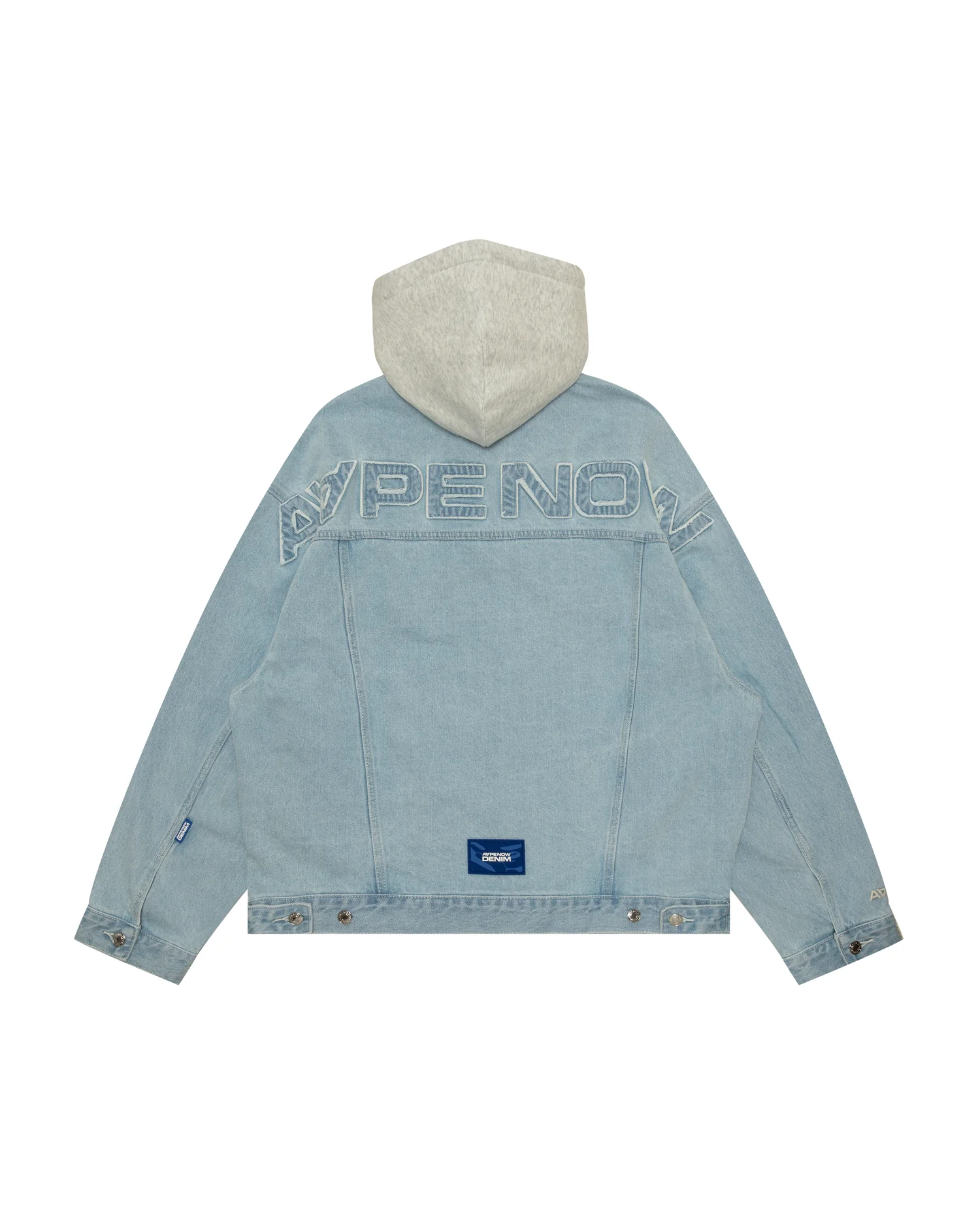 Moonface logo hooded denim jacket - Image 2