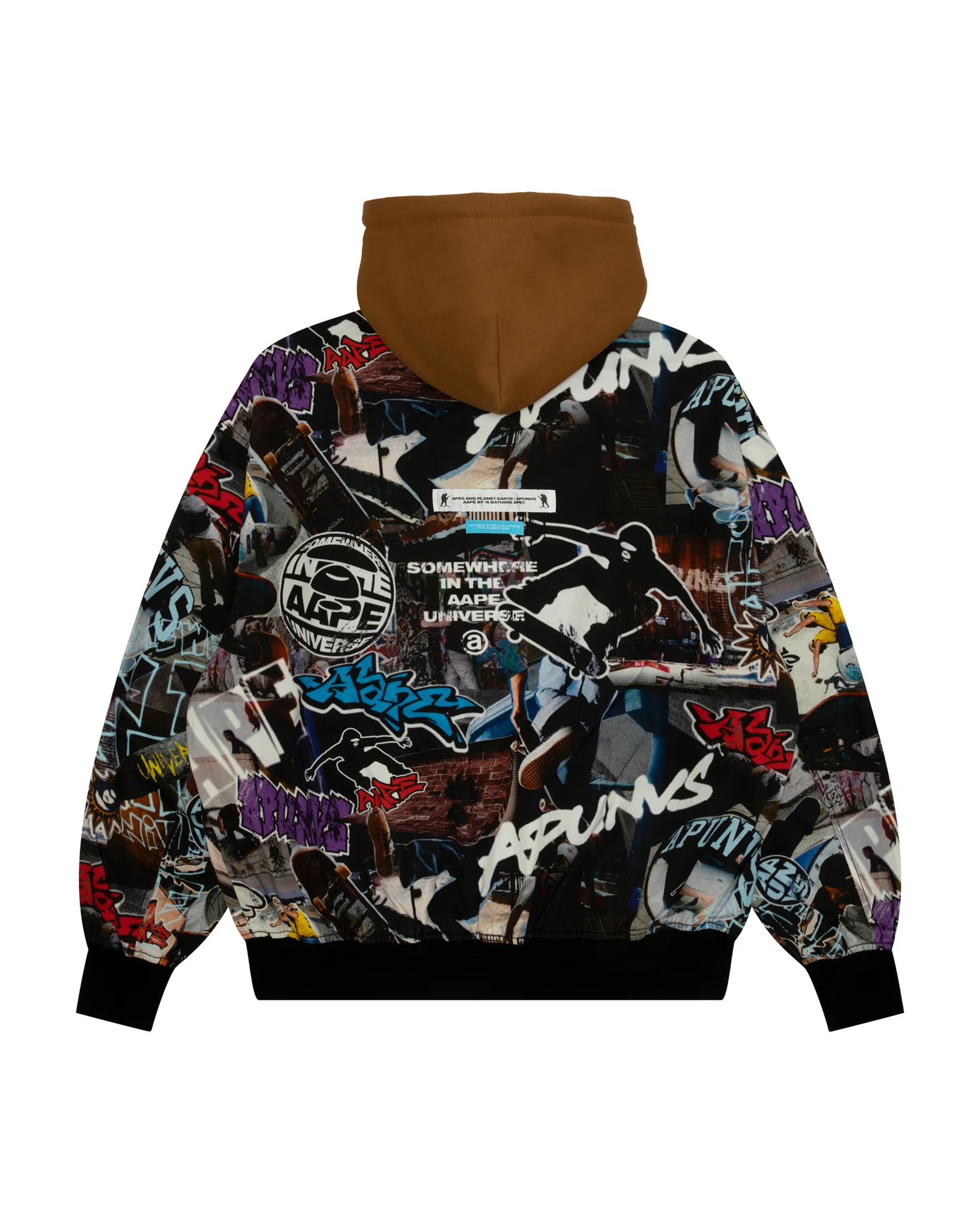 Logo graffiti print hooded jacket - Image 2