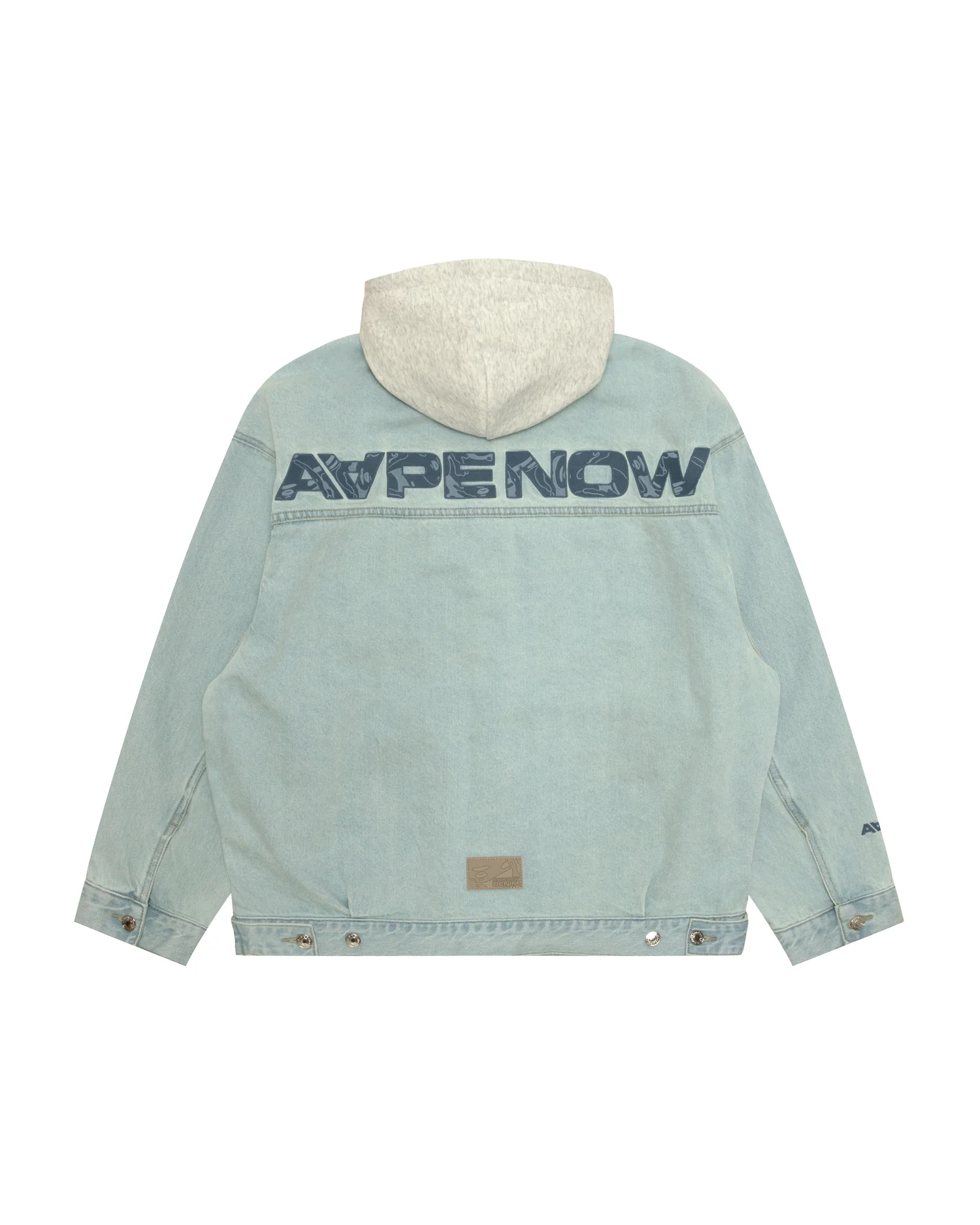 AAPENOW moonface hooded denim jacket - Image 4