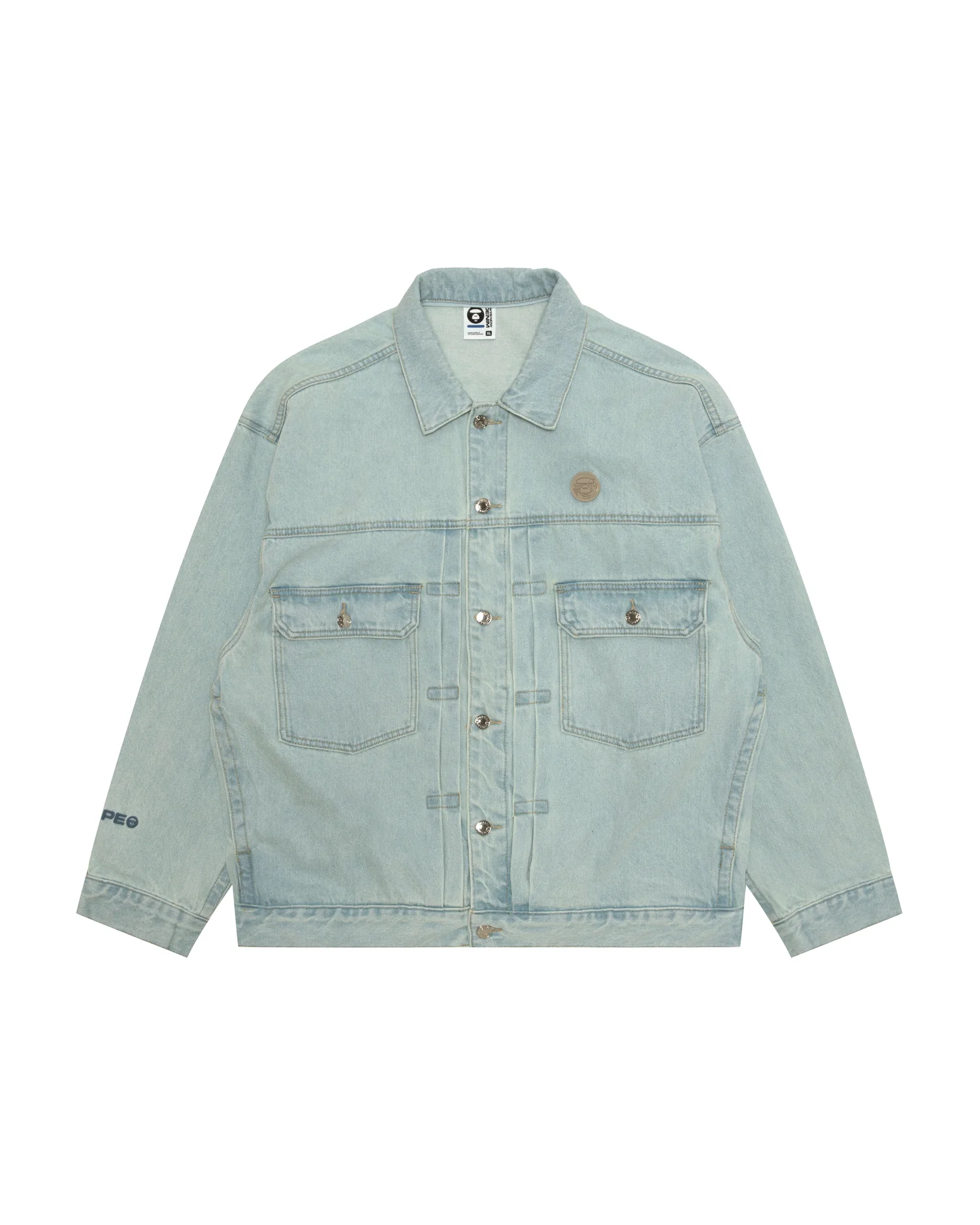 AAPENOW moonface hooded denim jacket - Image 5