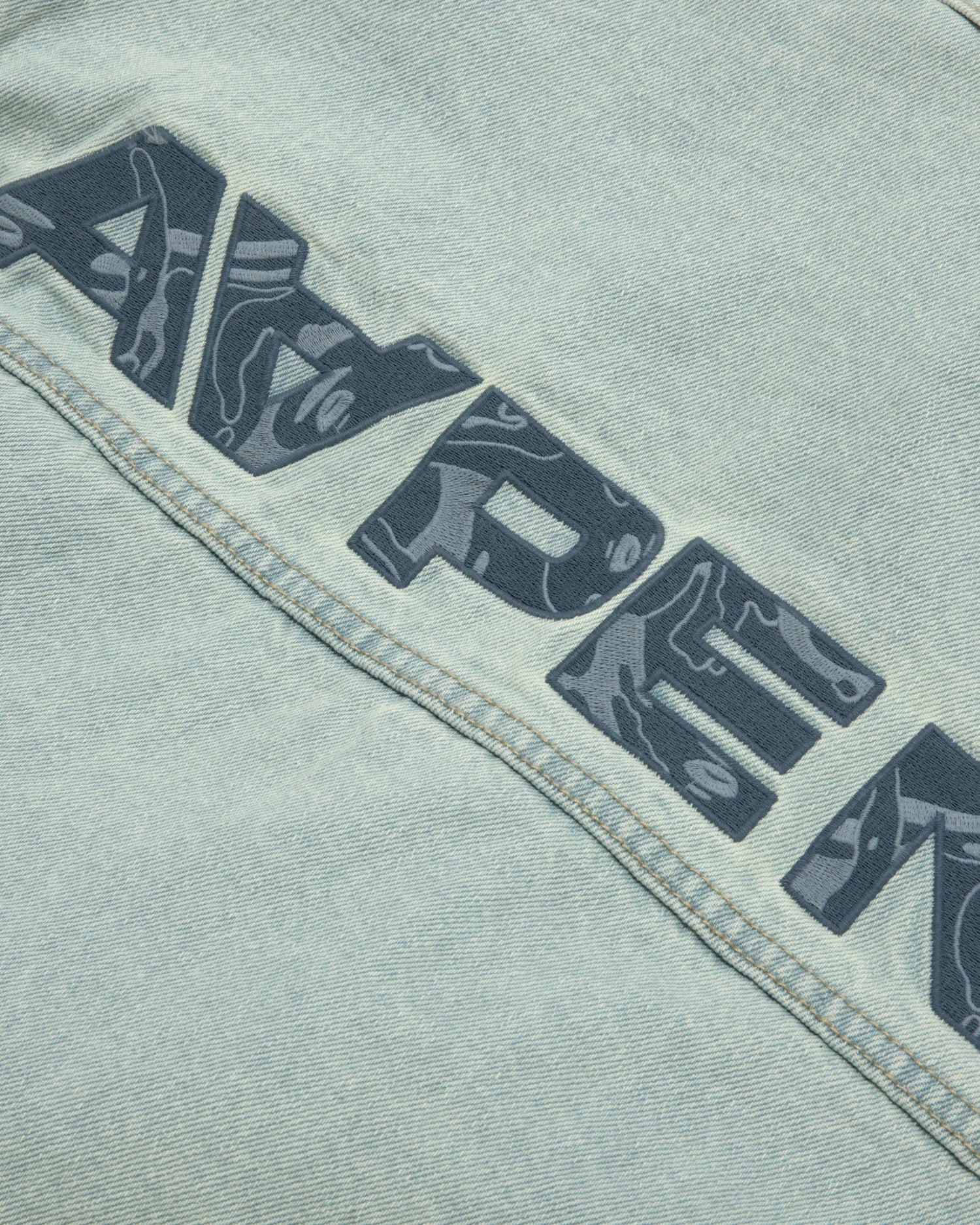 AAPENOW moonface hooded denim jacket - Image 7