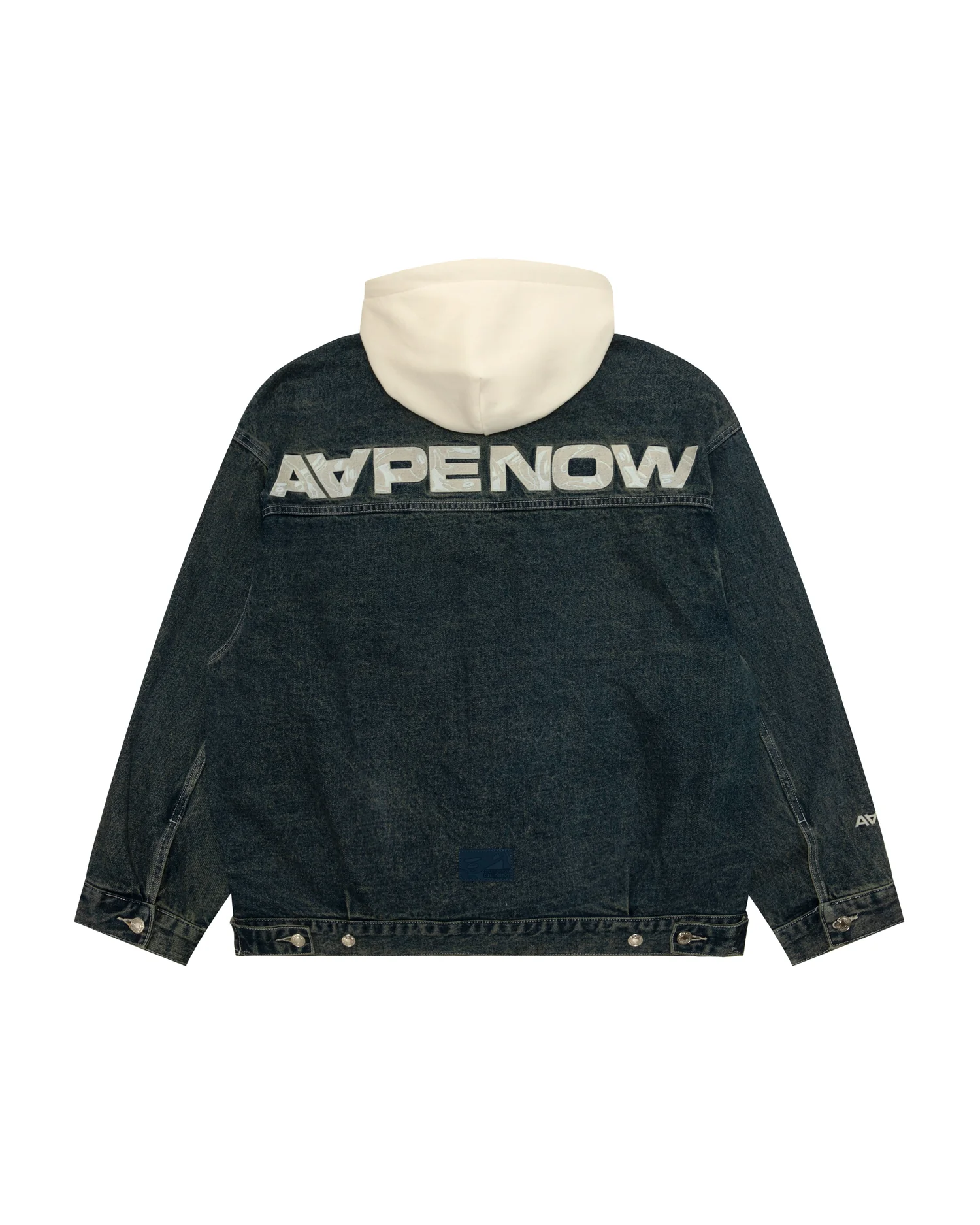 AAPENOW moonface hooded denim jacket - Image 5