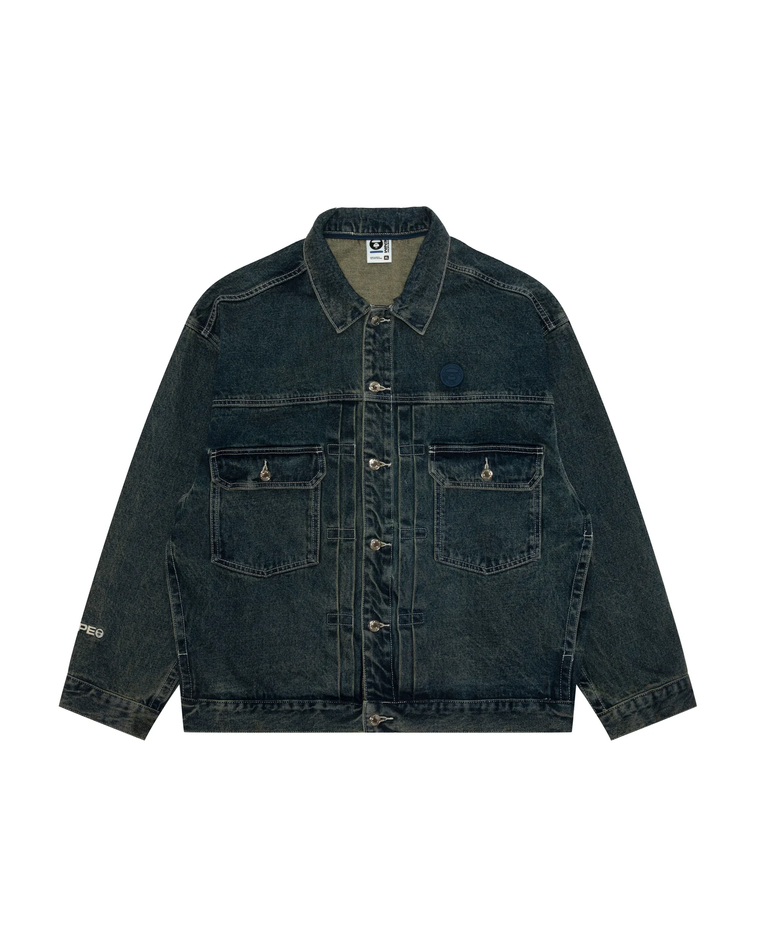 AAPENOW moonface hooded denim jacket - Image 6