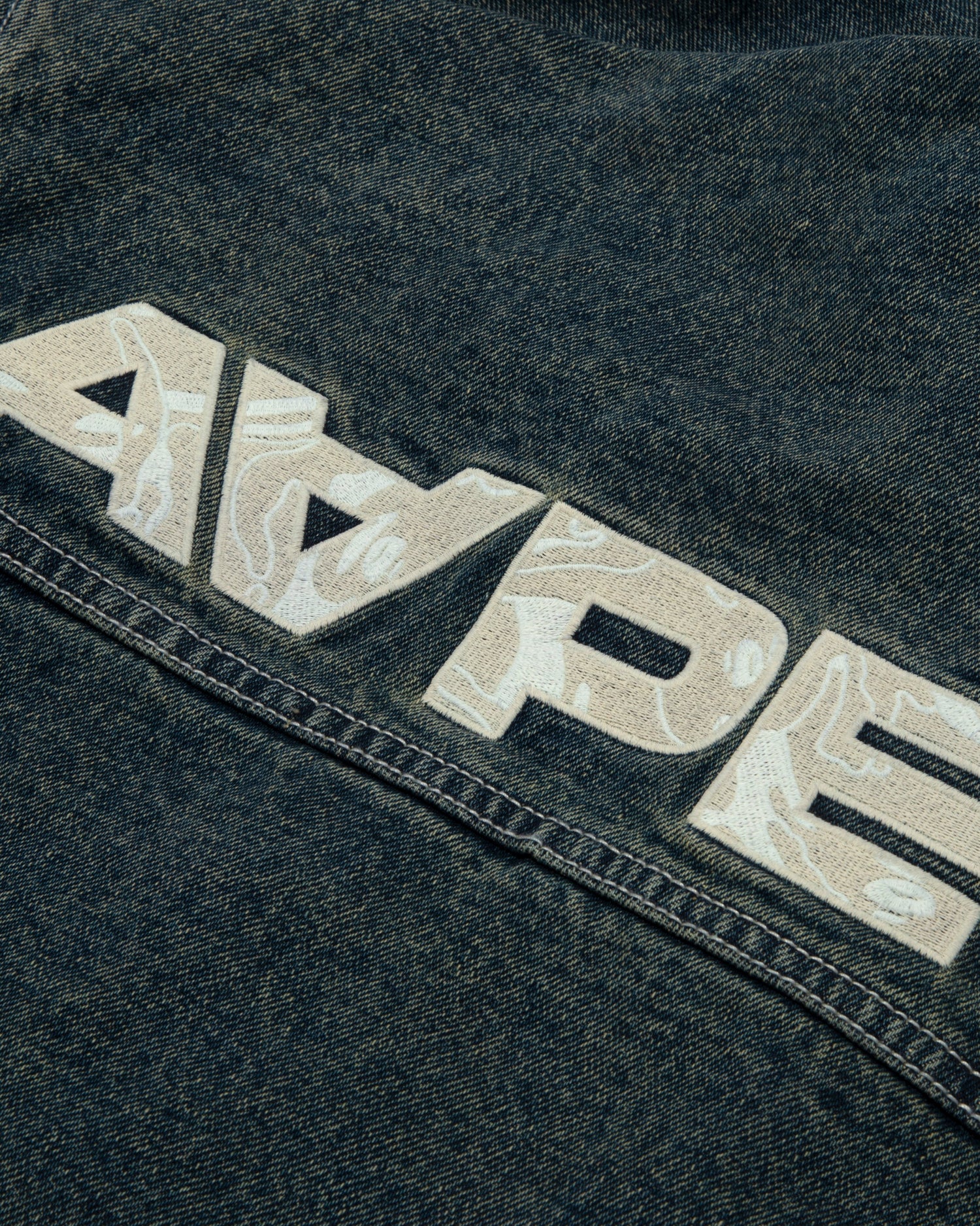 AAPENOW moonface hooded denim jacket - Image 8