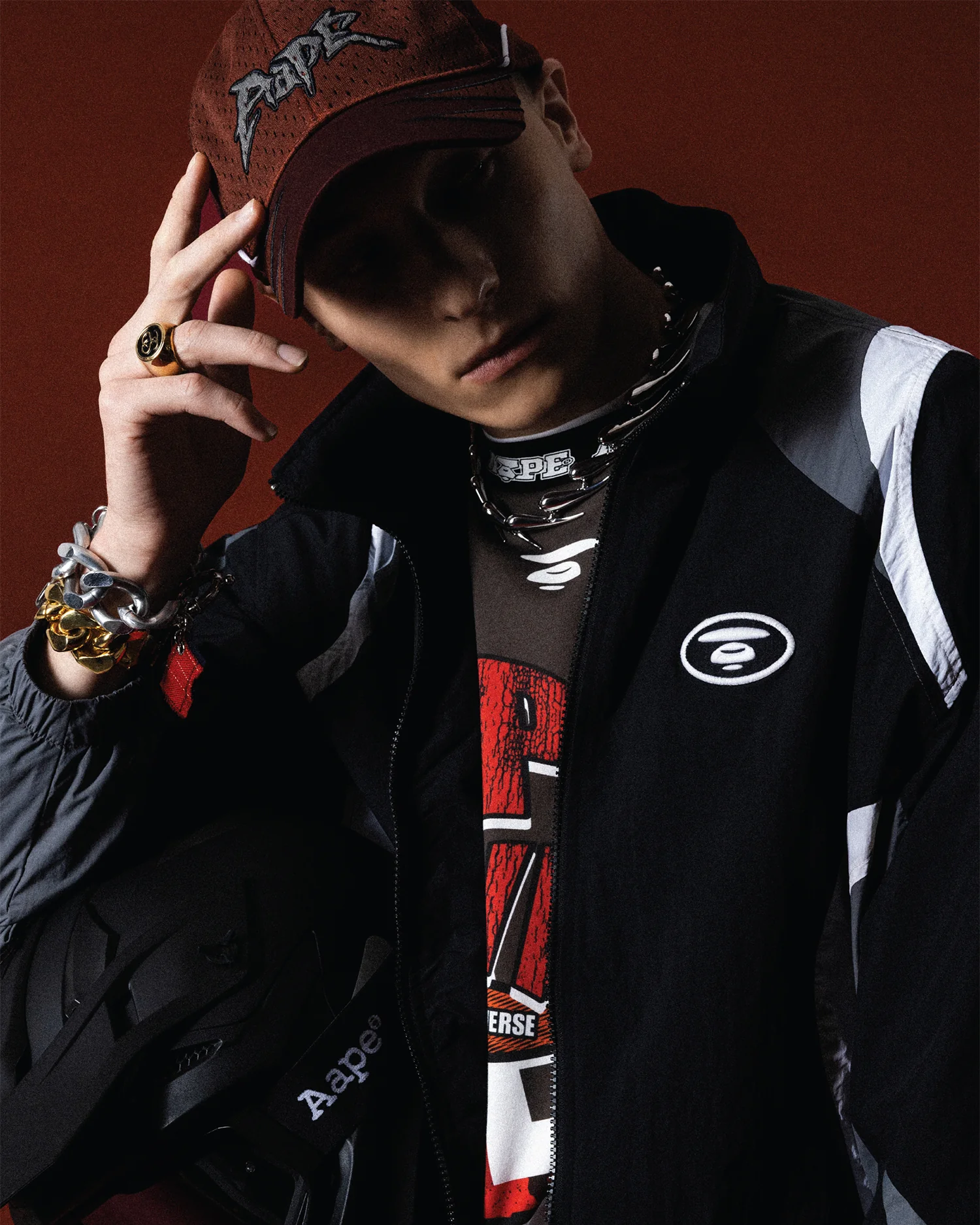 Moonface hooded zip-up jacket - Image 2