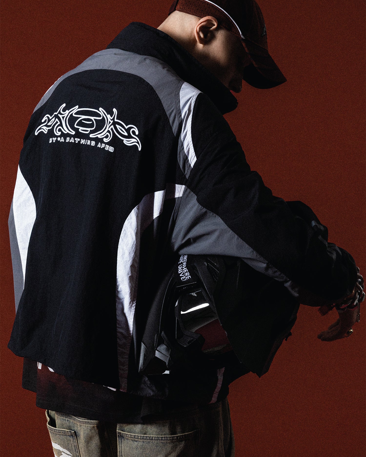 Moonface hooded zip-up jacket - Image 3