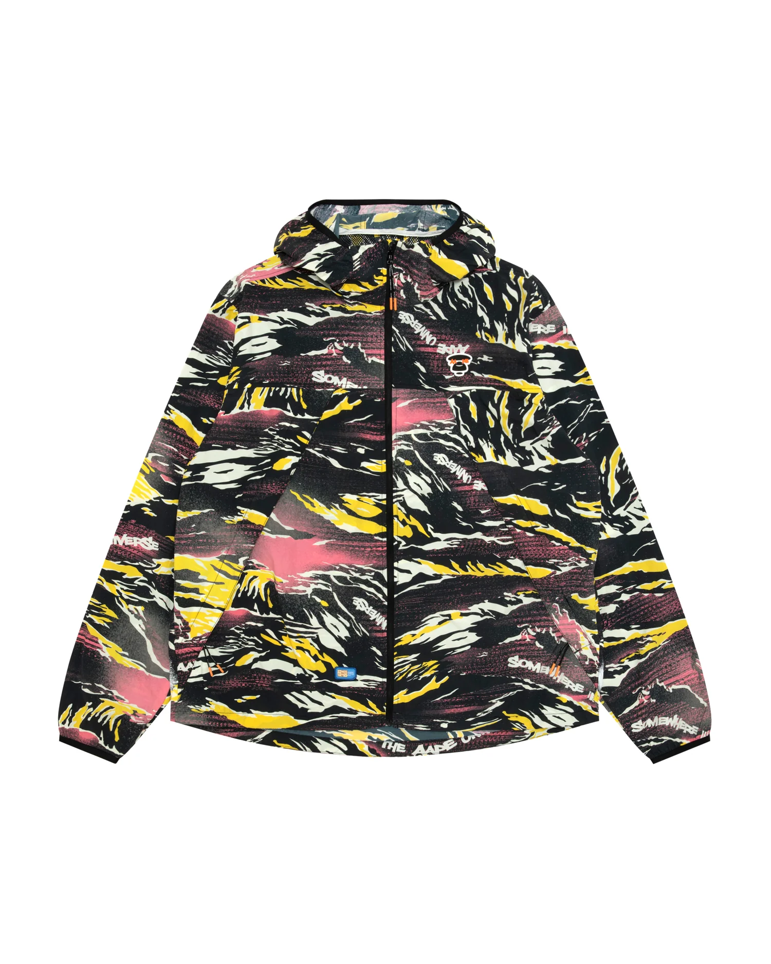 AAPEUNVS patterned hooded jacket