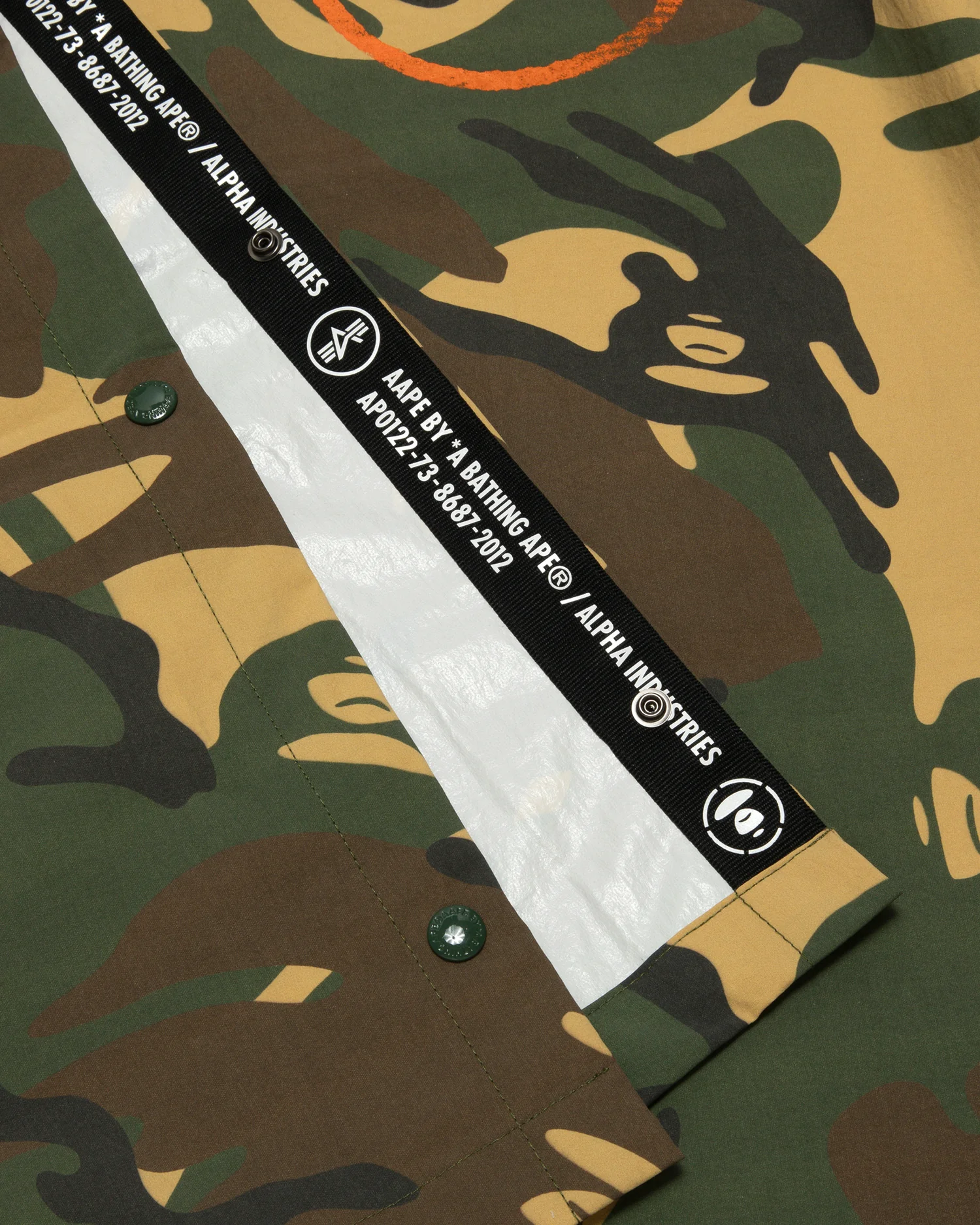 X Alpha Industries camo hooded poncho jacket - Image 3
