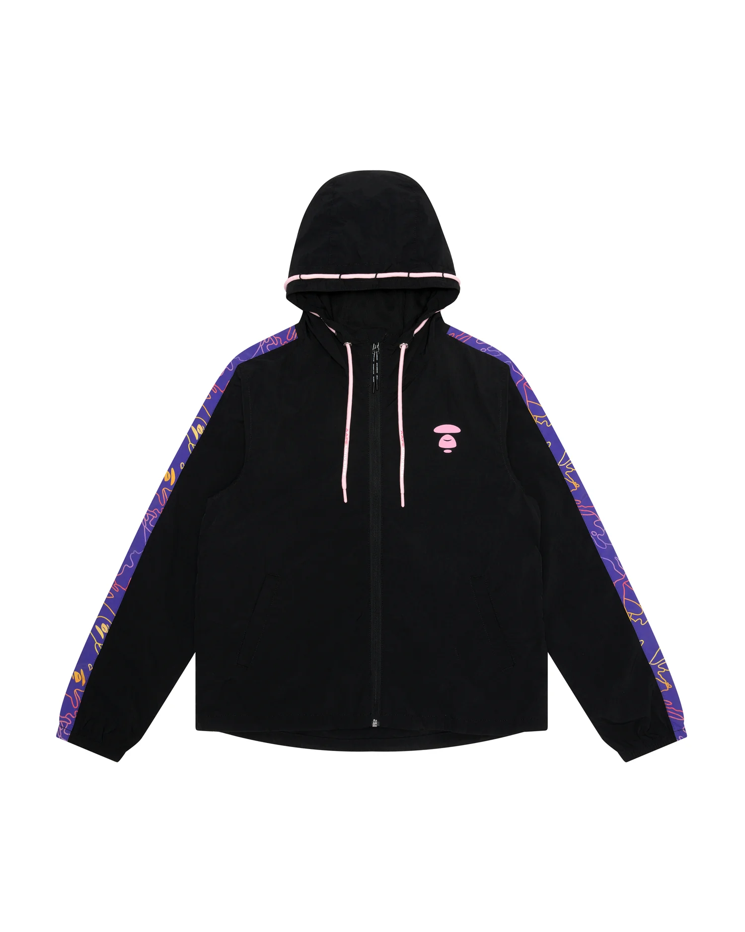 Moonface hooded zip jacket